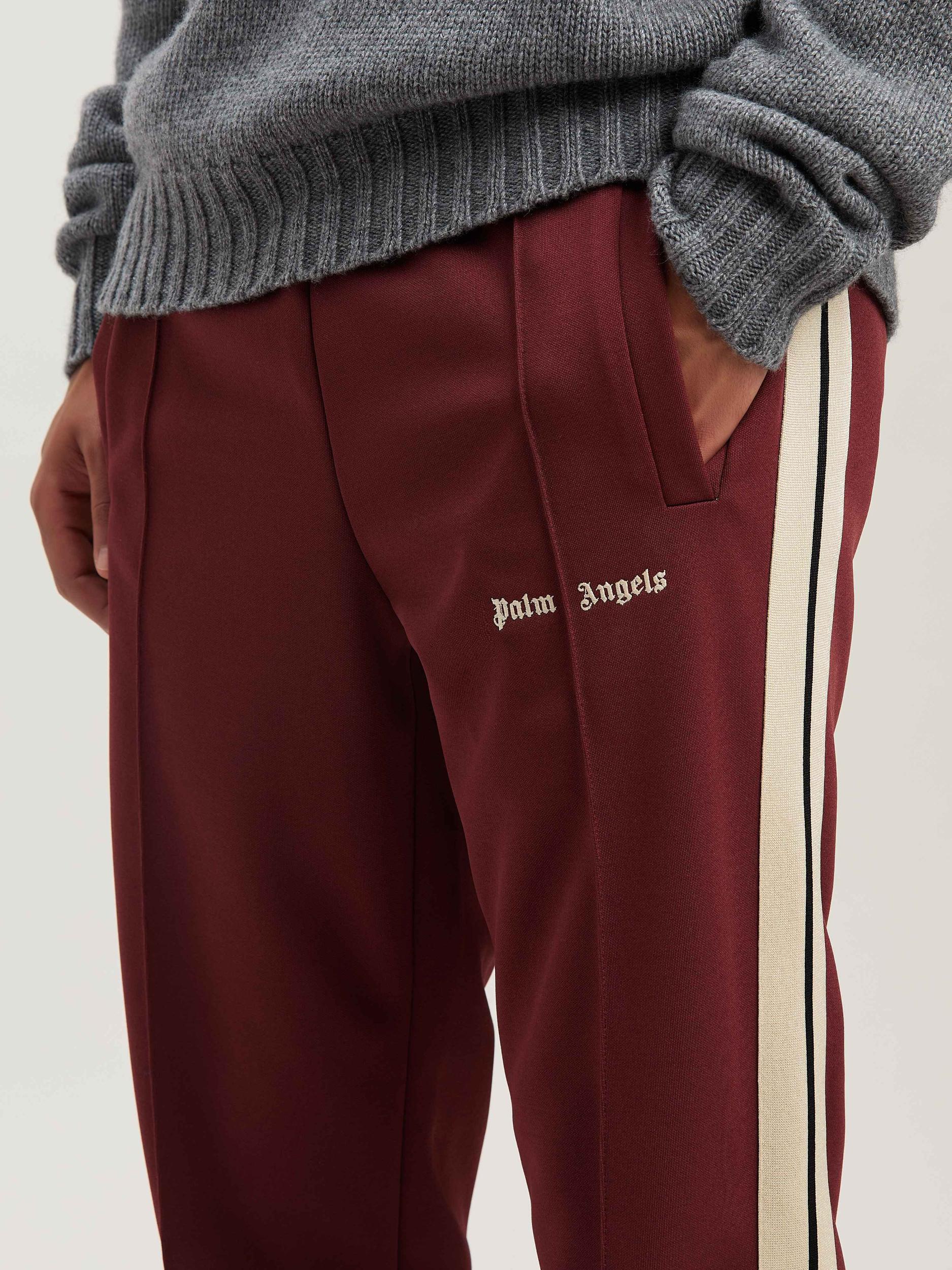 CLASSIC LOGO TRACK PANTS BURGUNDY - OFF Product Image