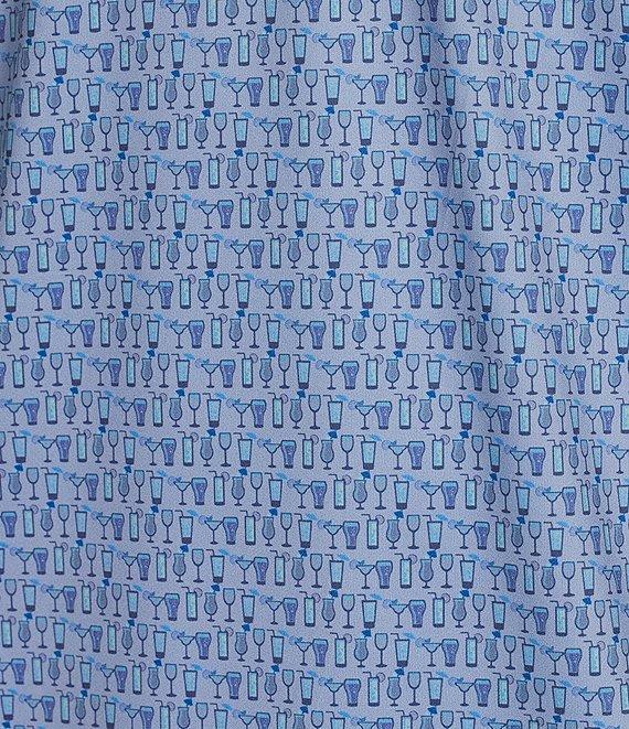 Cremieux Blue Label Performance Stretch Happy Hour Drinks Print Short Sleeve Golf Polo Shirt Product Image