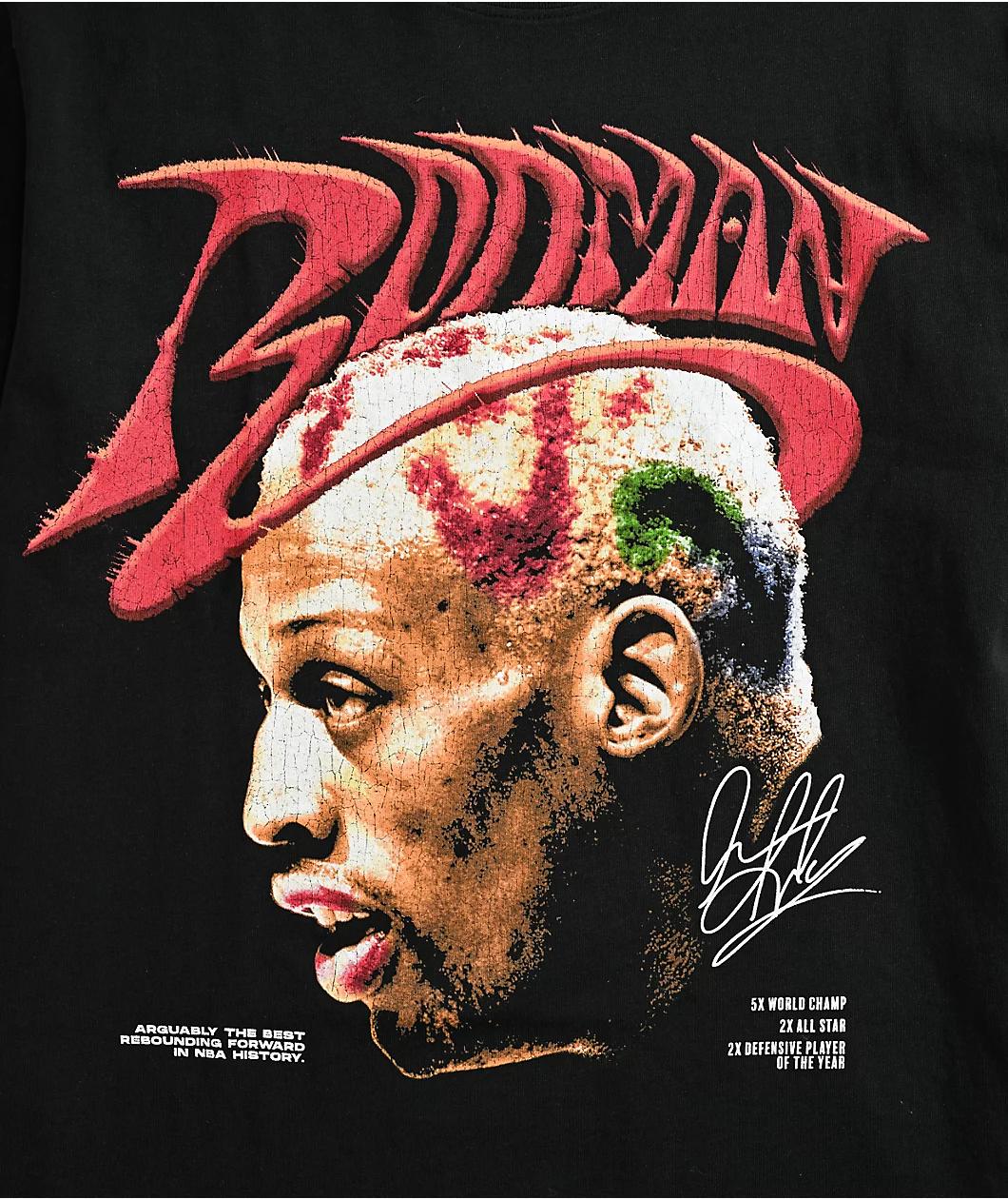 Rodman Apparel Head Profile Black T-Shirt Product Image