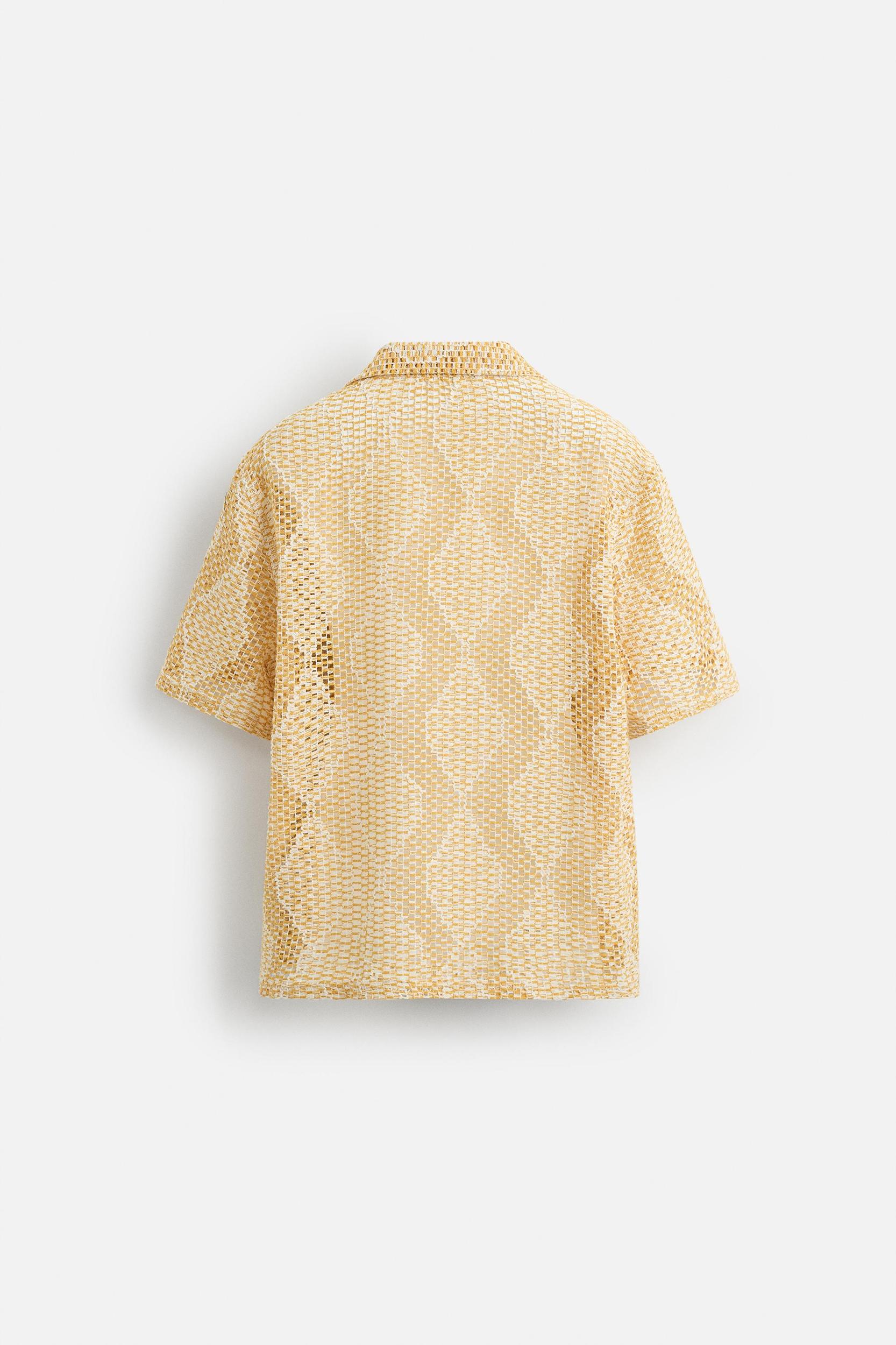 TEXTURED CROCHET SHIRT Product Image