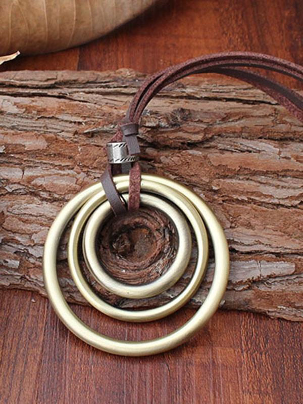 Retro Rings Necklace Product Image