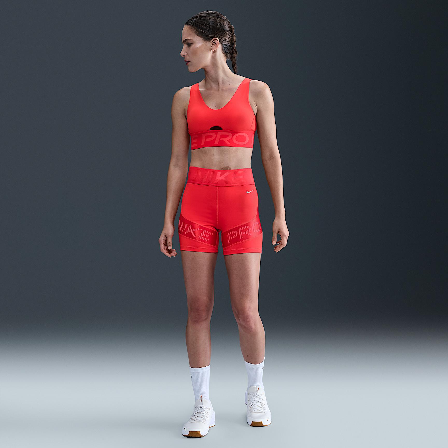 Womens Nike Pro Indy Plunge Medium-Support Padded Sports Bra | HF7324-696 Product Image