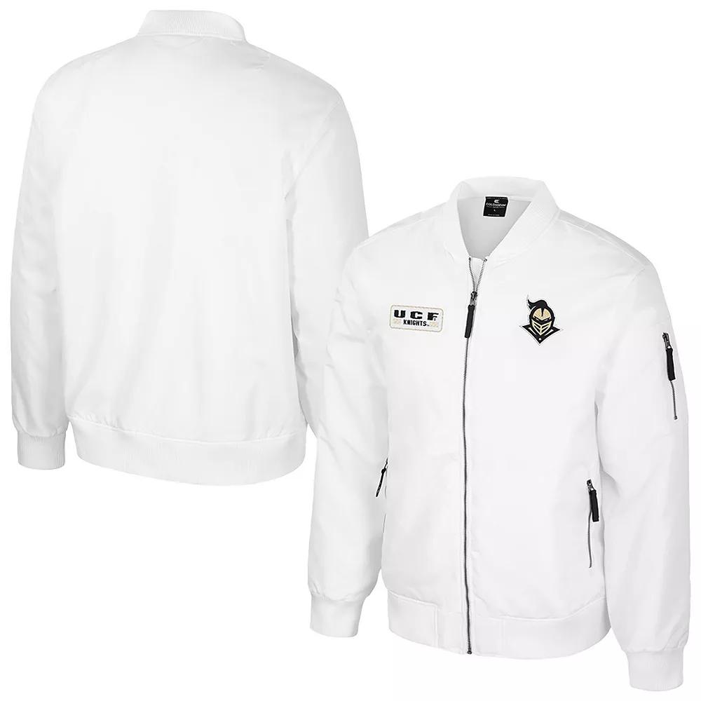 Men's Colosseum UCF Knights White Rabbit Full-Zip Bomber Jacket,  Product Image