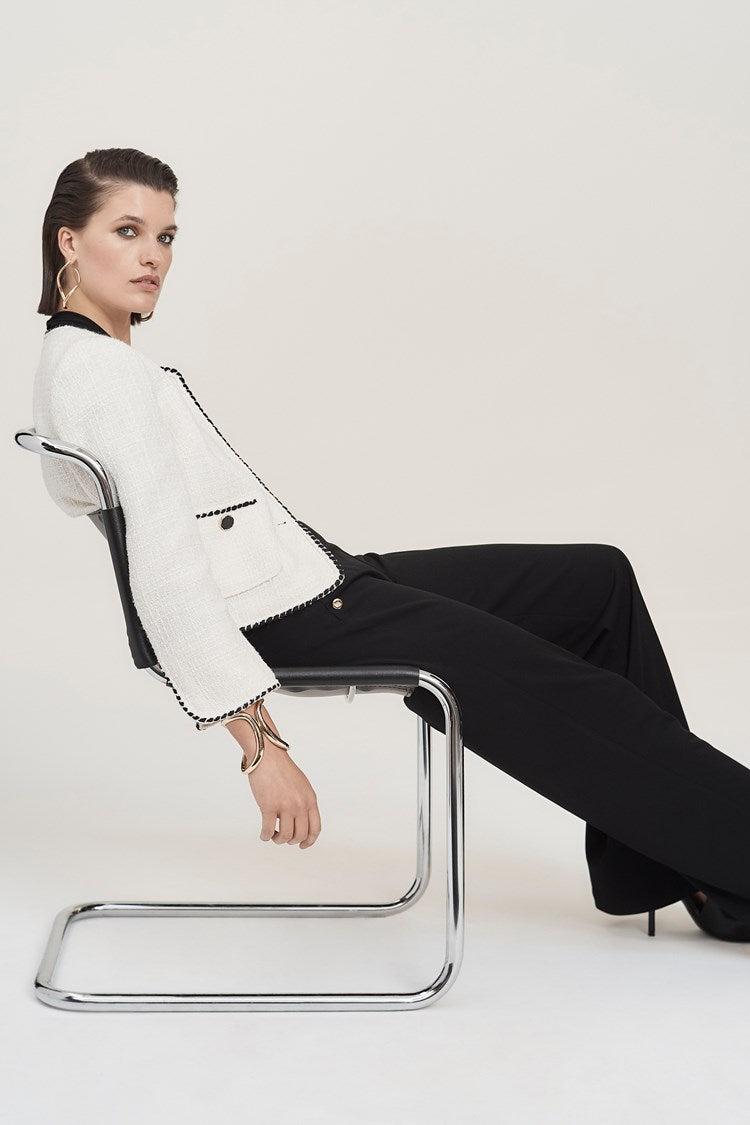 Bouclé Jacket With Contrast Trim Product Image