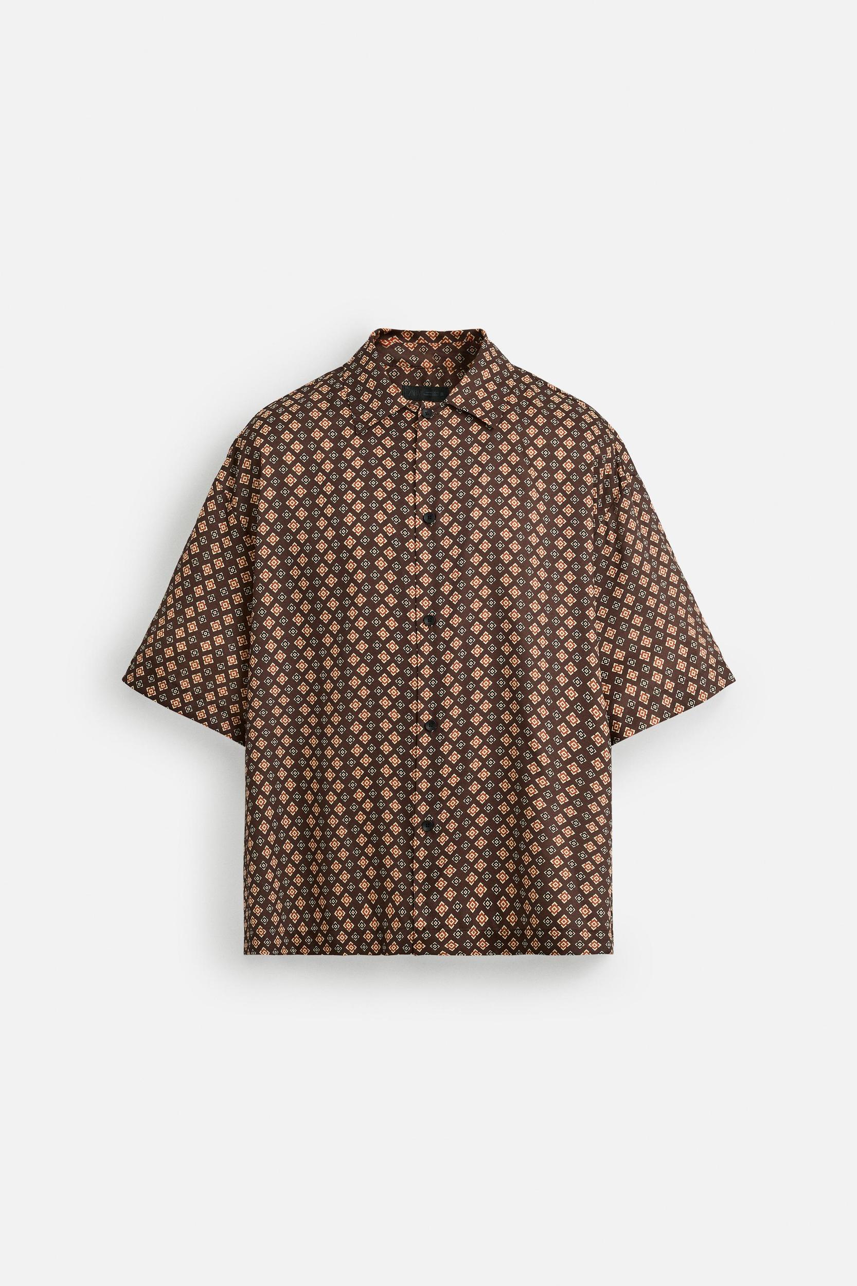GEOMETRIC PRINT SHIRT Product Image