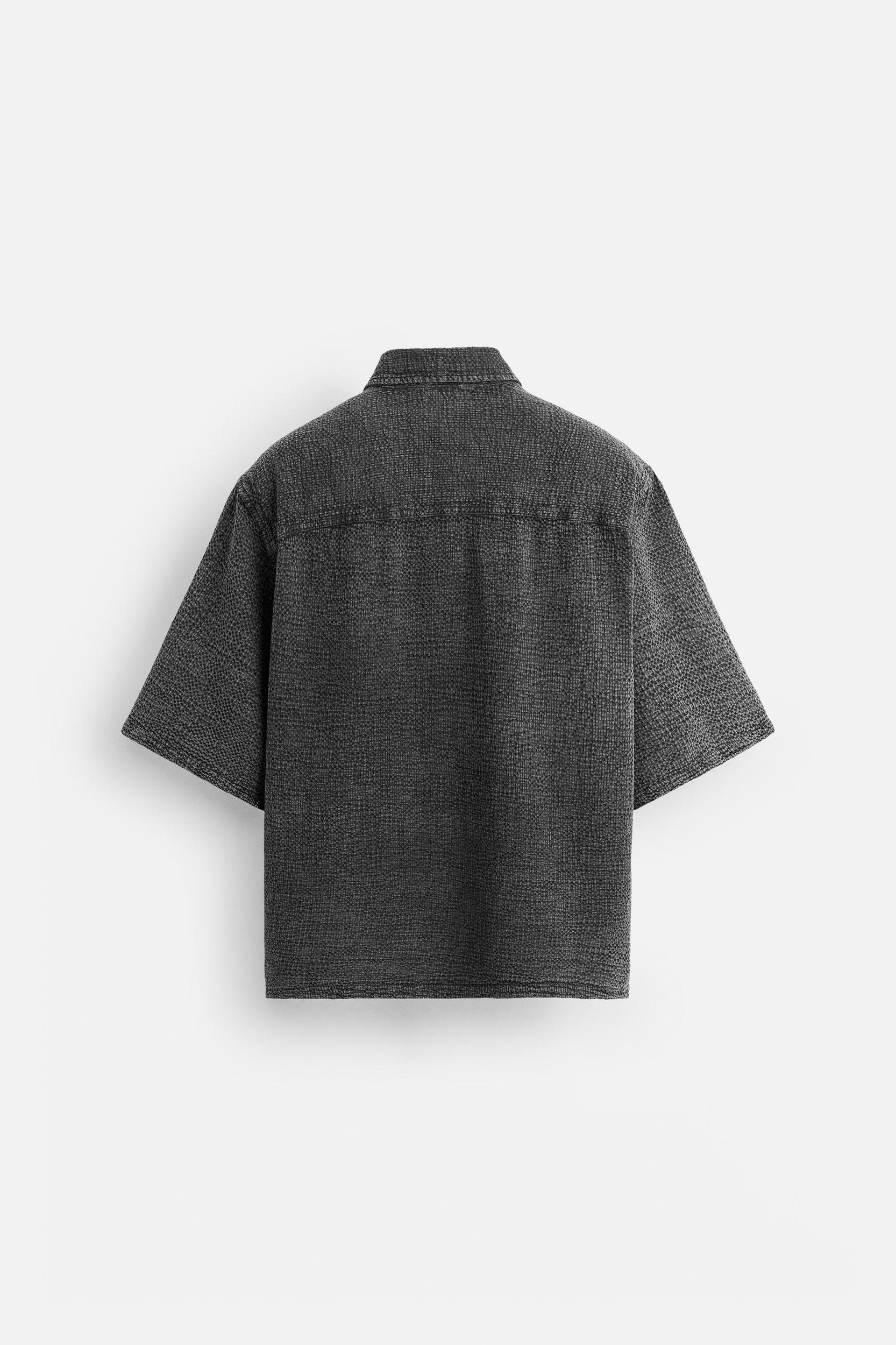 WASHED TEXTURE SHIRT Product Image