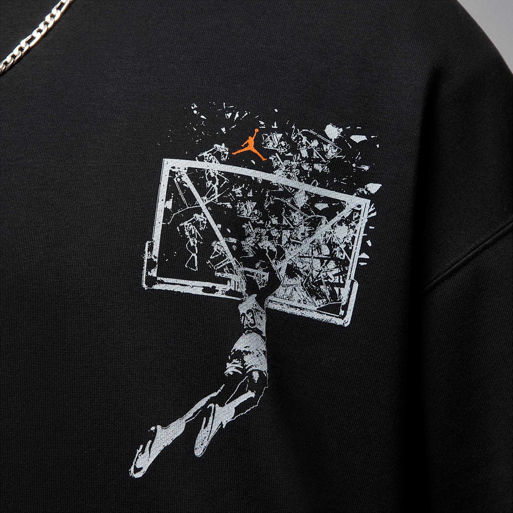 Mens Jordan Brooklyn Oversized Pullover Hoodie | IF5853-010 Product Image