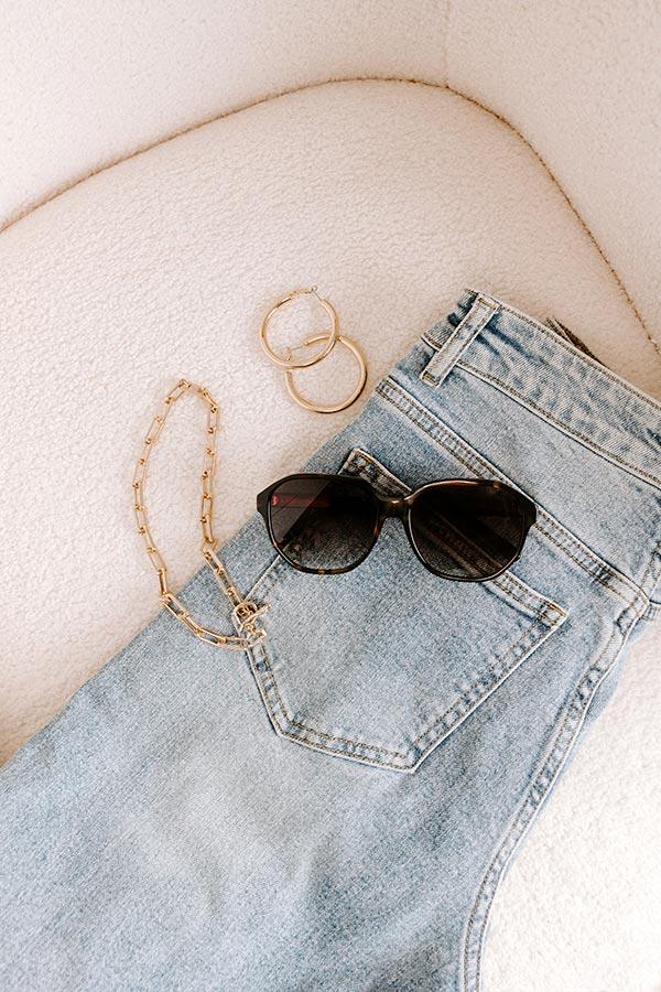 Quay Guess Again Oversized Sunnies in Tortoiseshell Product Image