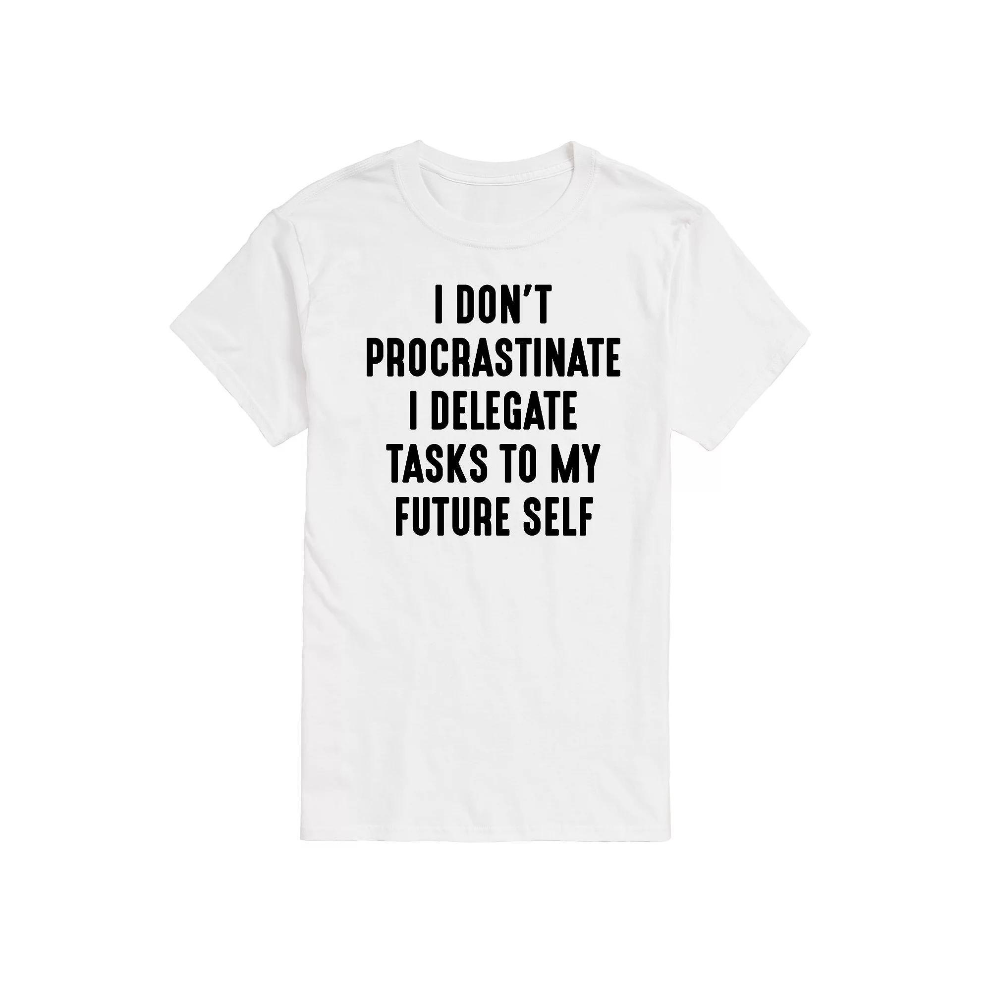Big & Tall I Don't Procrastinate Graphic Tee, Men's,  Product Image