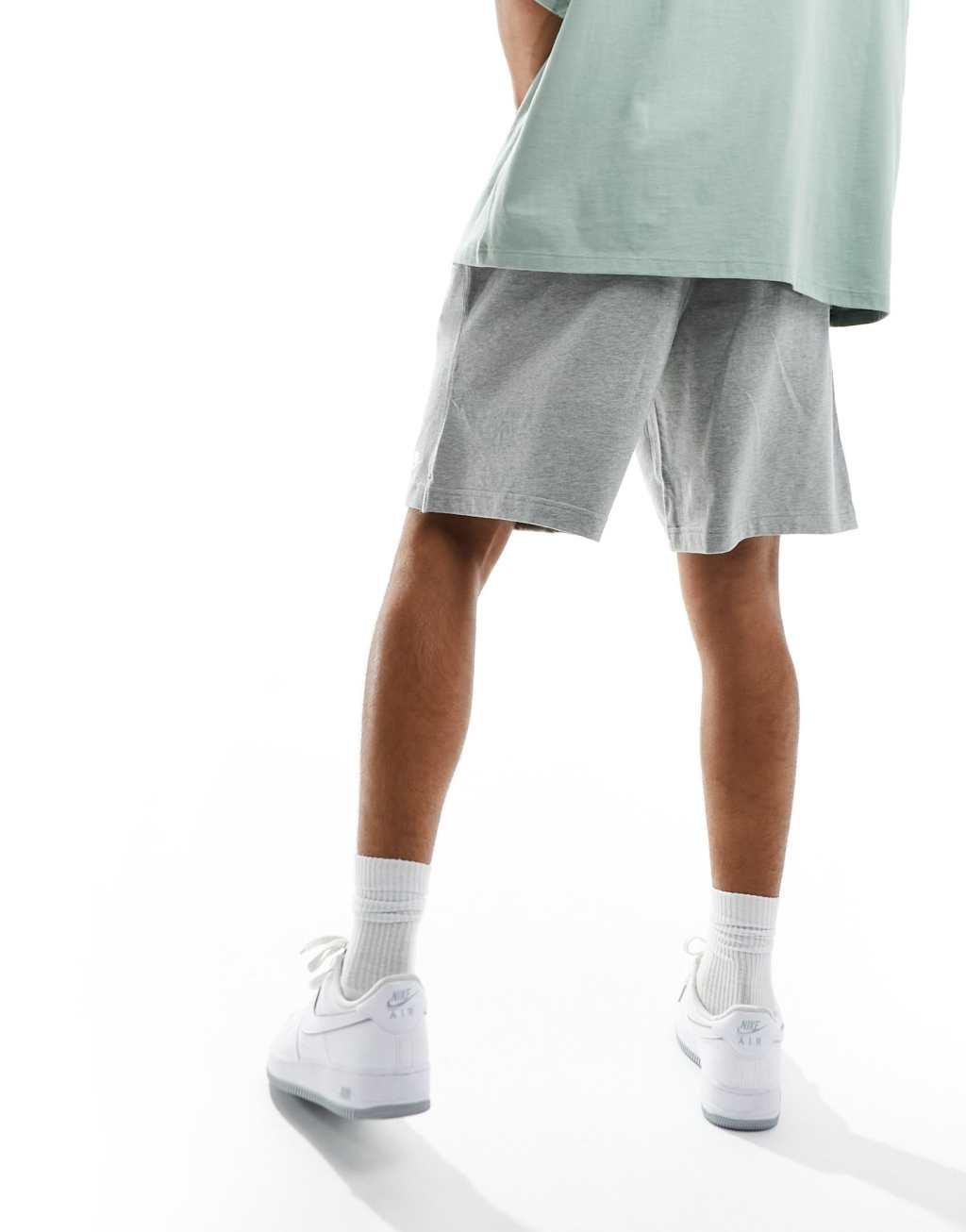 Nike Club knit shorts in gray Product Image