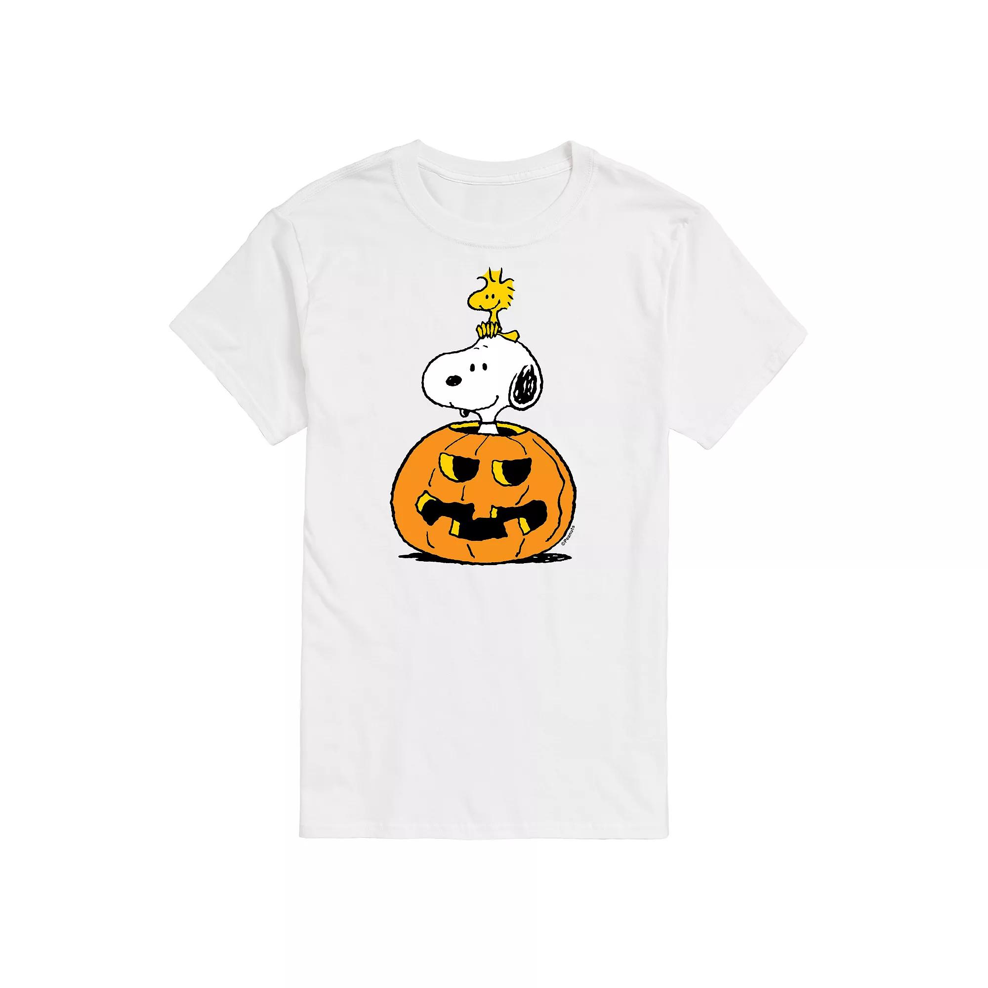 Big & Tall Peanuts Snoopy Pumpkin Tee, Men's,  Product Image