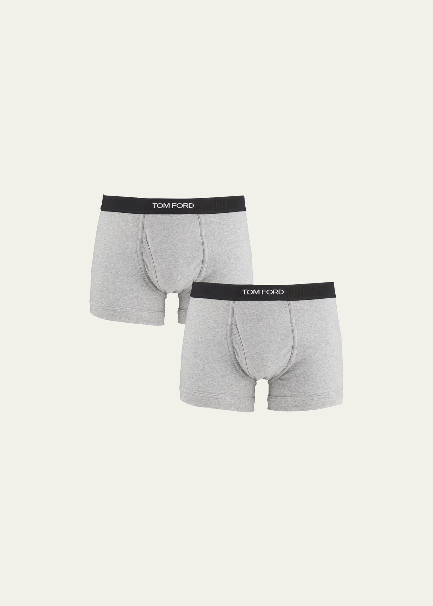 Mens 2-Pack Solid Jersey Boxer Briefs Product Image