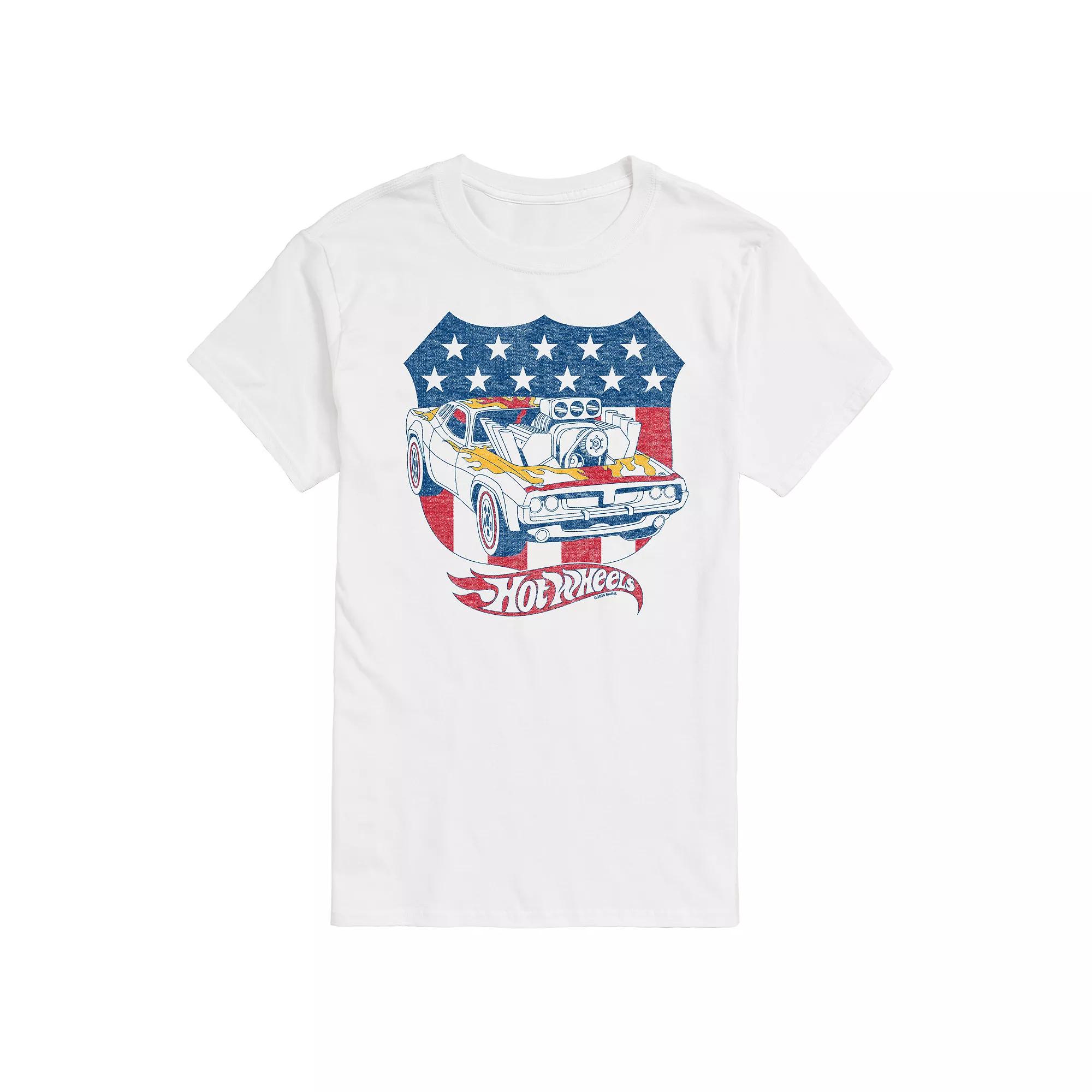 Men's Hot Wheels Americana Crest Graphic Tee,  Product Image