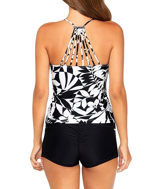 Raisins Solid Surf Shirred Short Swim Bottom Product Image