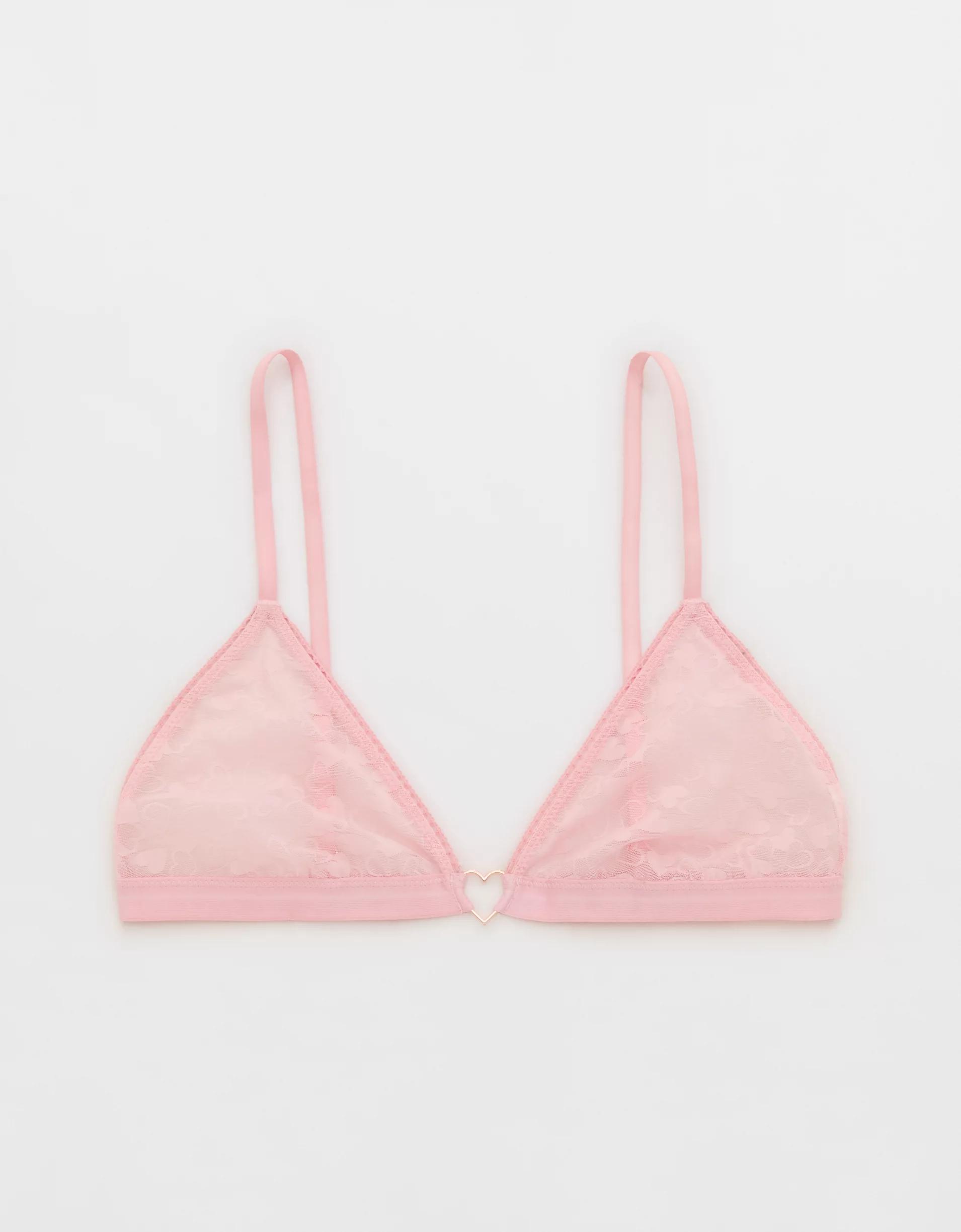 Show Off Heart Mesh Triangle Bralette Product Image