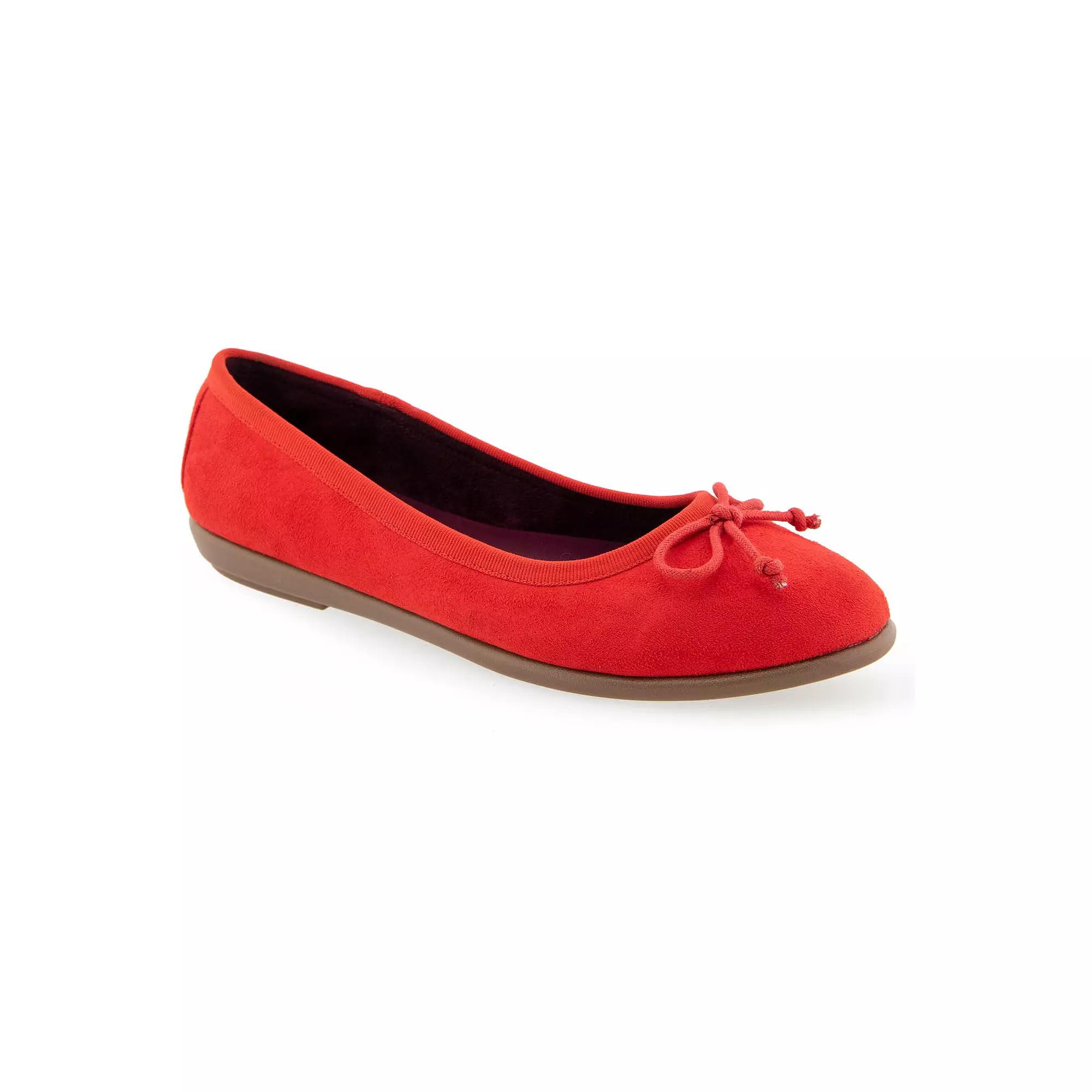 Aerosoles Homebet Women's Ballet Flats, Size: 9, Racing Red Faux Suede Product Image