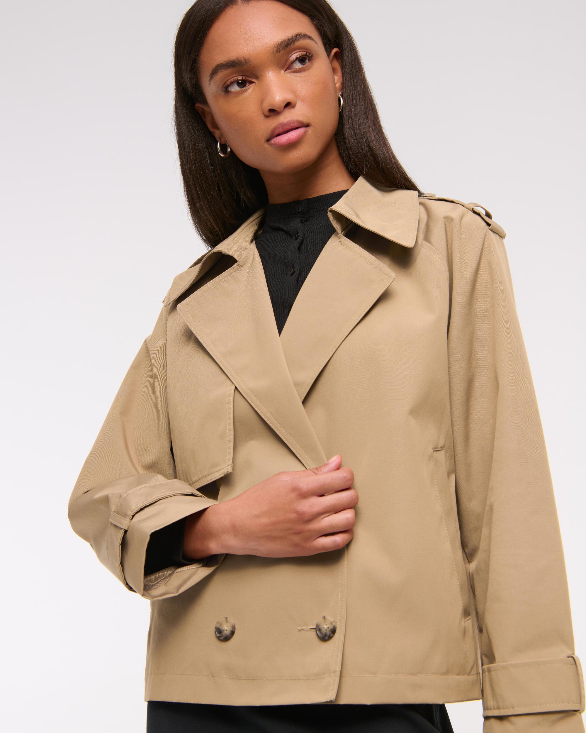 Relaxed Short Trench Coat Product Image