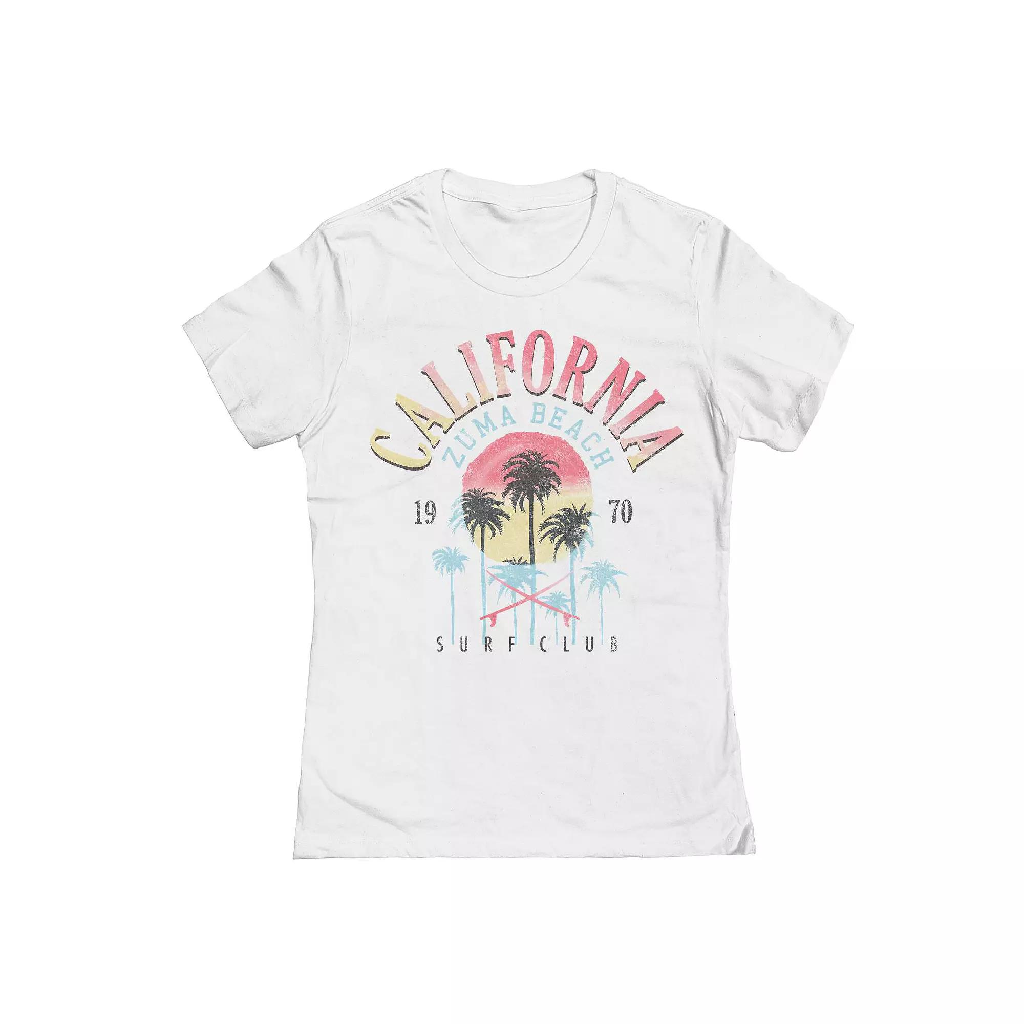 Junior's Zuma Beach Graphic Tee, Girl's, Size: Large, White Product Image