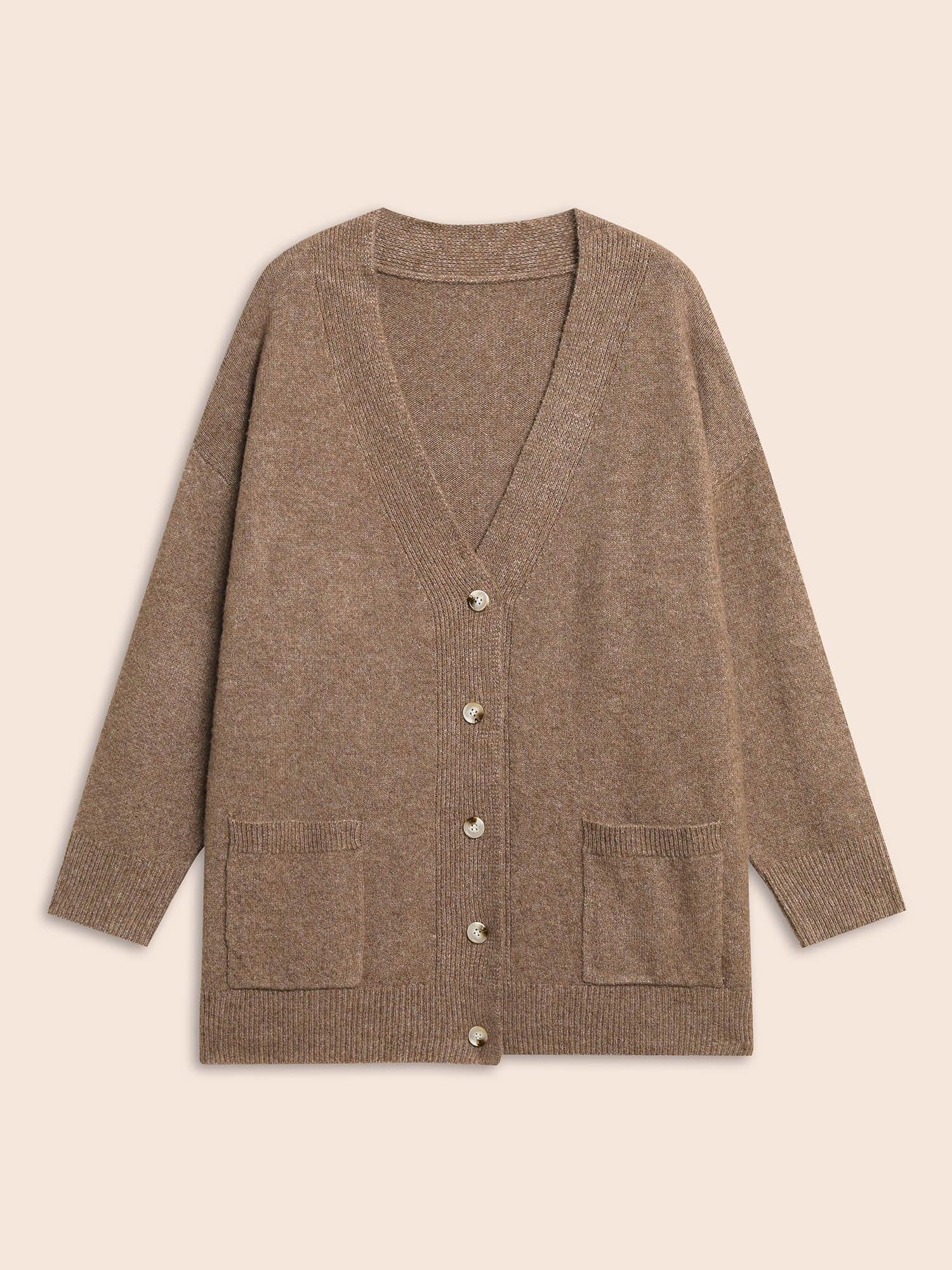 Airy Cozy V Neck Cardigan Female Product Image