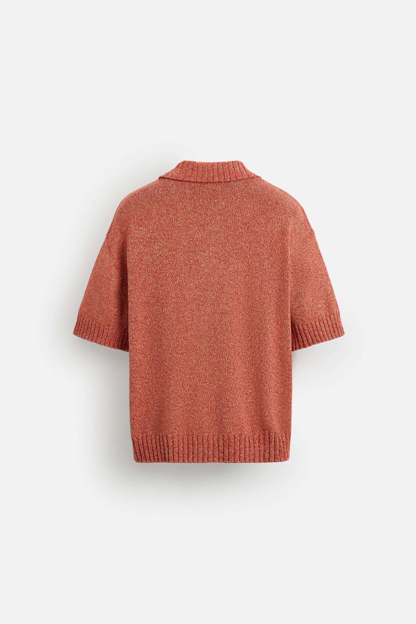 CONTRAST KNIT POLO SHIRT Product Image