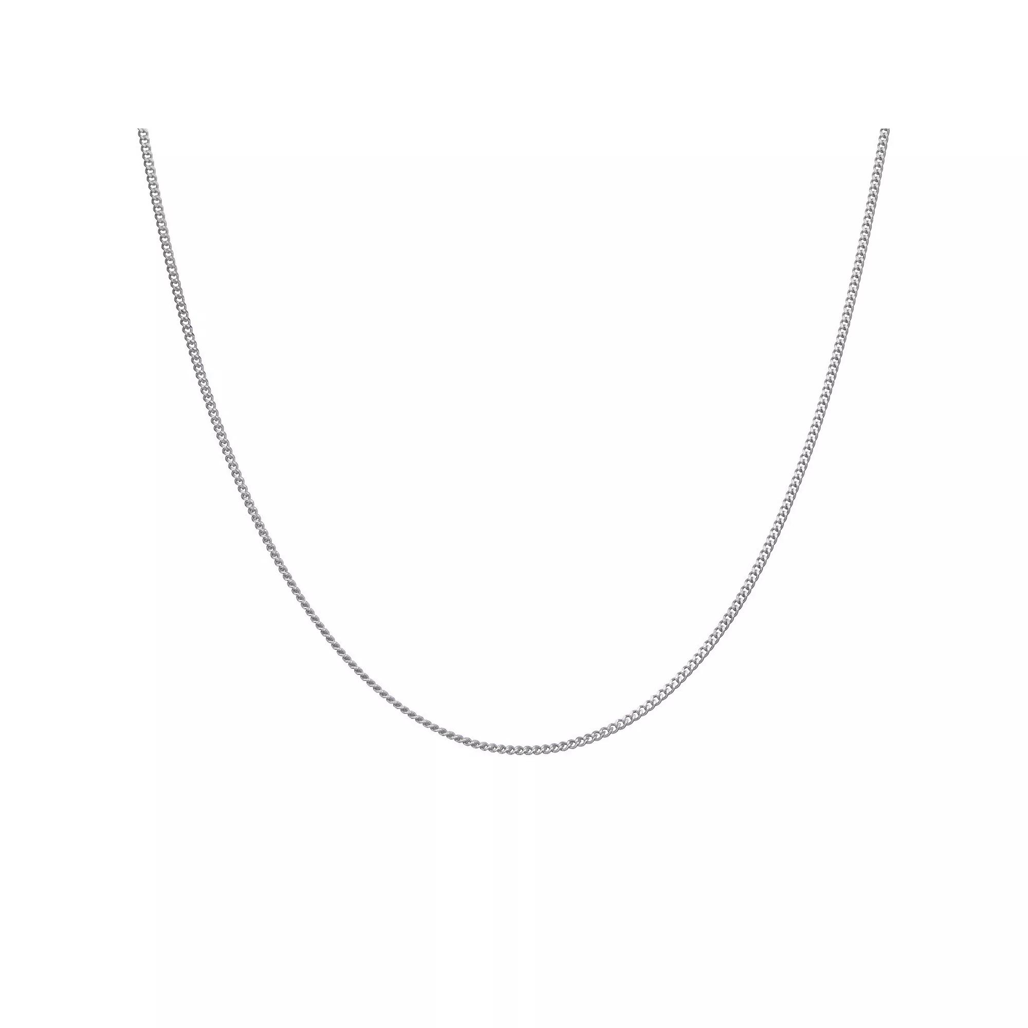 Giorgio di Vicenza Sterling Silver Italian Thin Curb Chain Necklace, Women's, Size: 22" Product Image