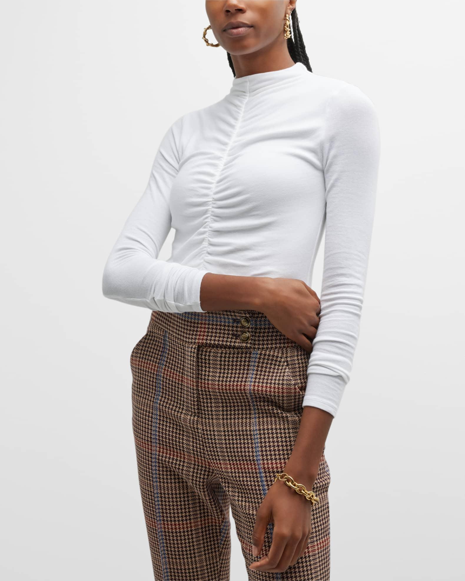 Theresa Knit Ruched Turtleneck Product Image