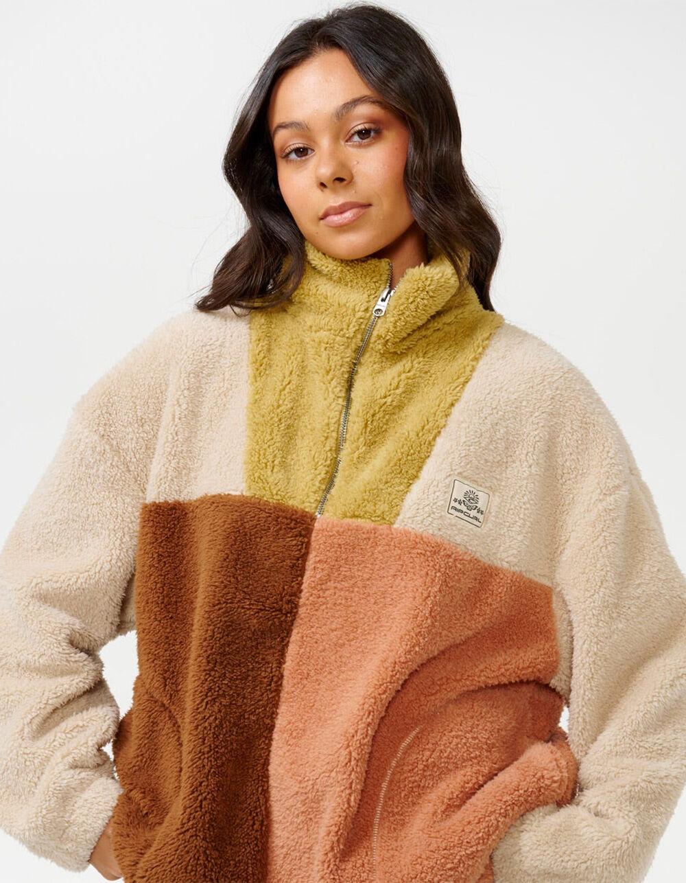 RIP CURL Block Party Womens Polar Fleece Jacket - MULTI Product Image