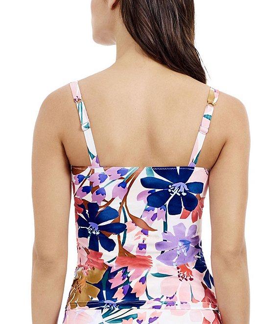Profile By Gottex Melody Sweetheart Neck D-Cup Bra Size Tankini Swim Top Product Image
