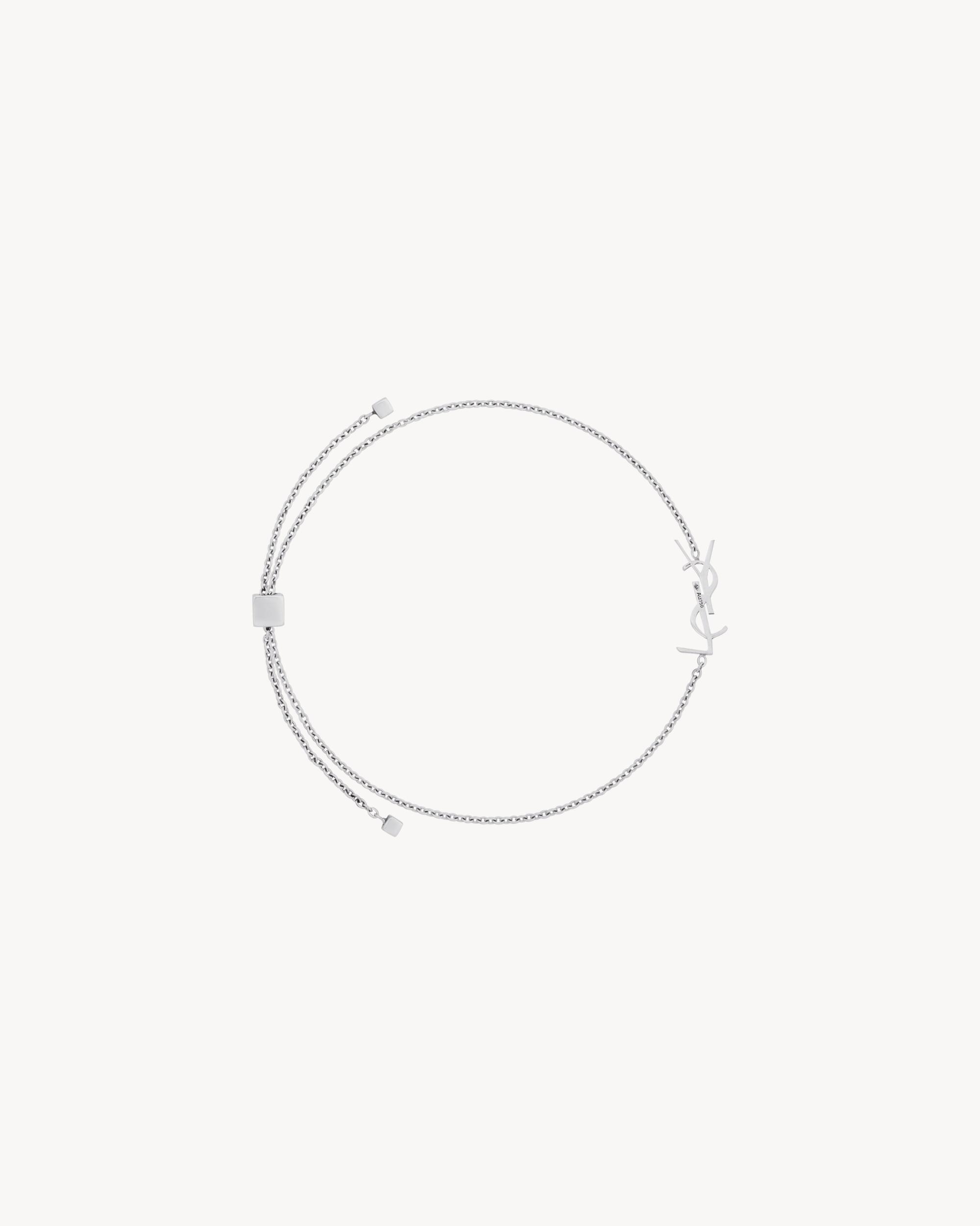 CASSANDRE bracelet in 18K grey gold and diamonds Product Image