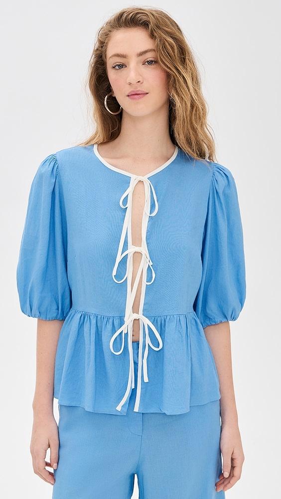Dress To Tie Front Blouse | Shopbop Product Image