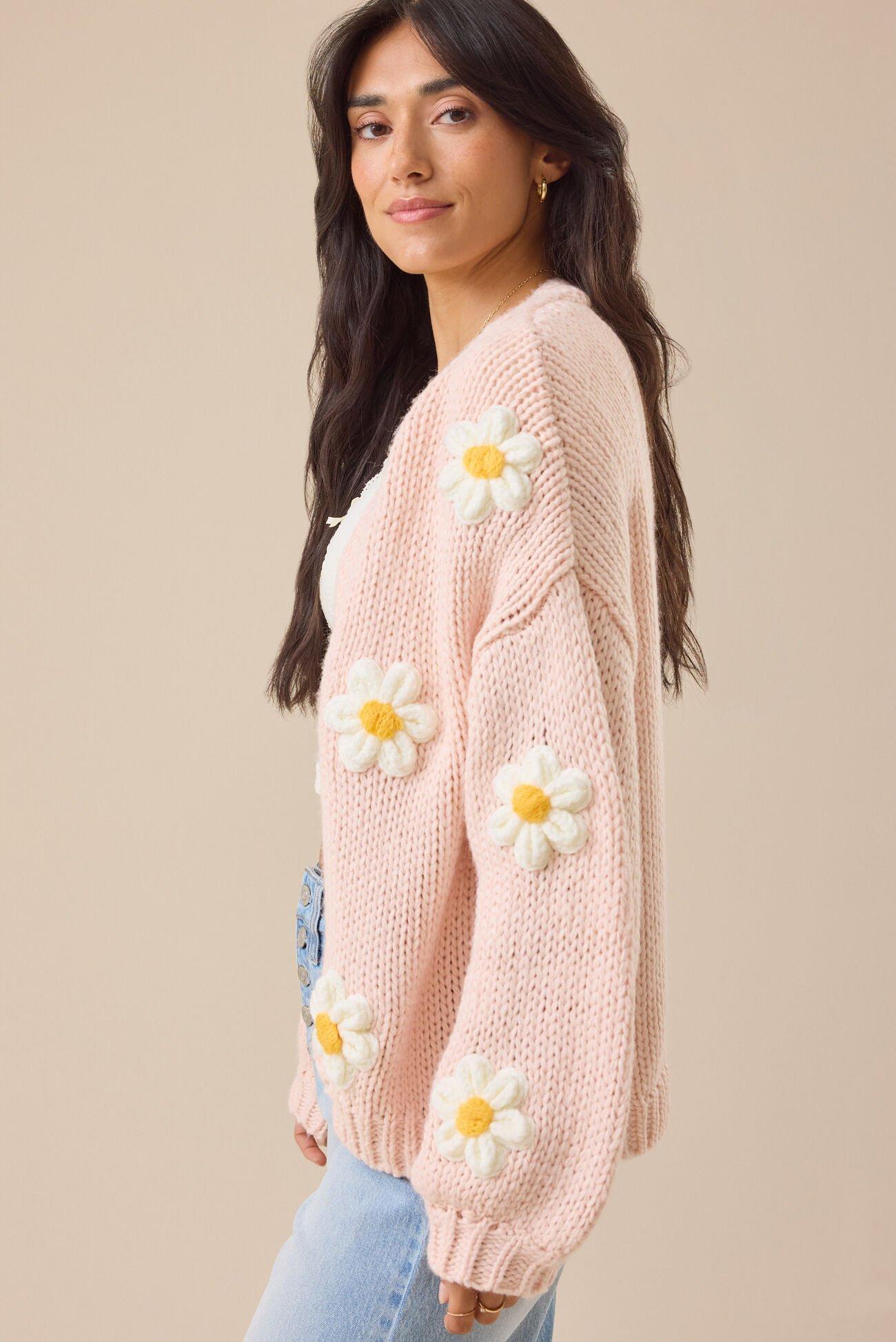 Daisie 3D Floral Cardigan Product Image