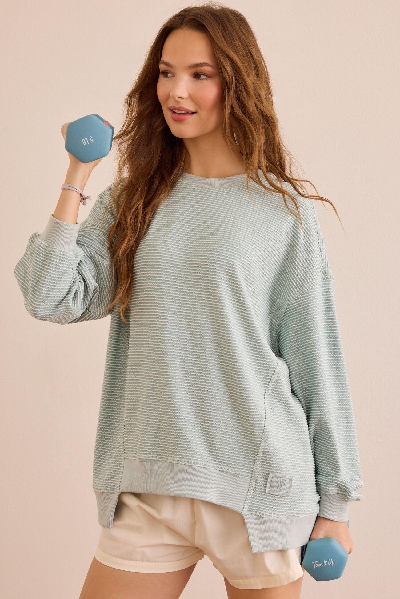 Dig Deep Striped Crewneck Product Image