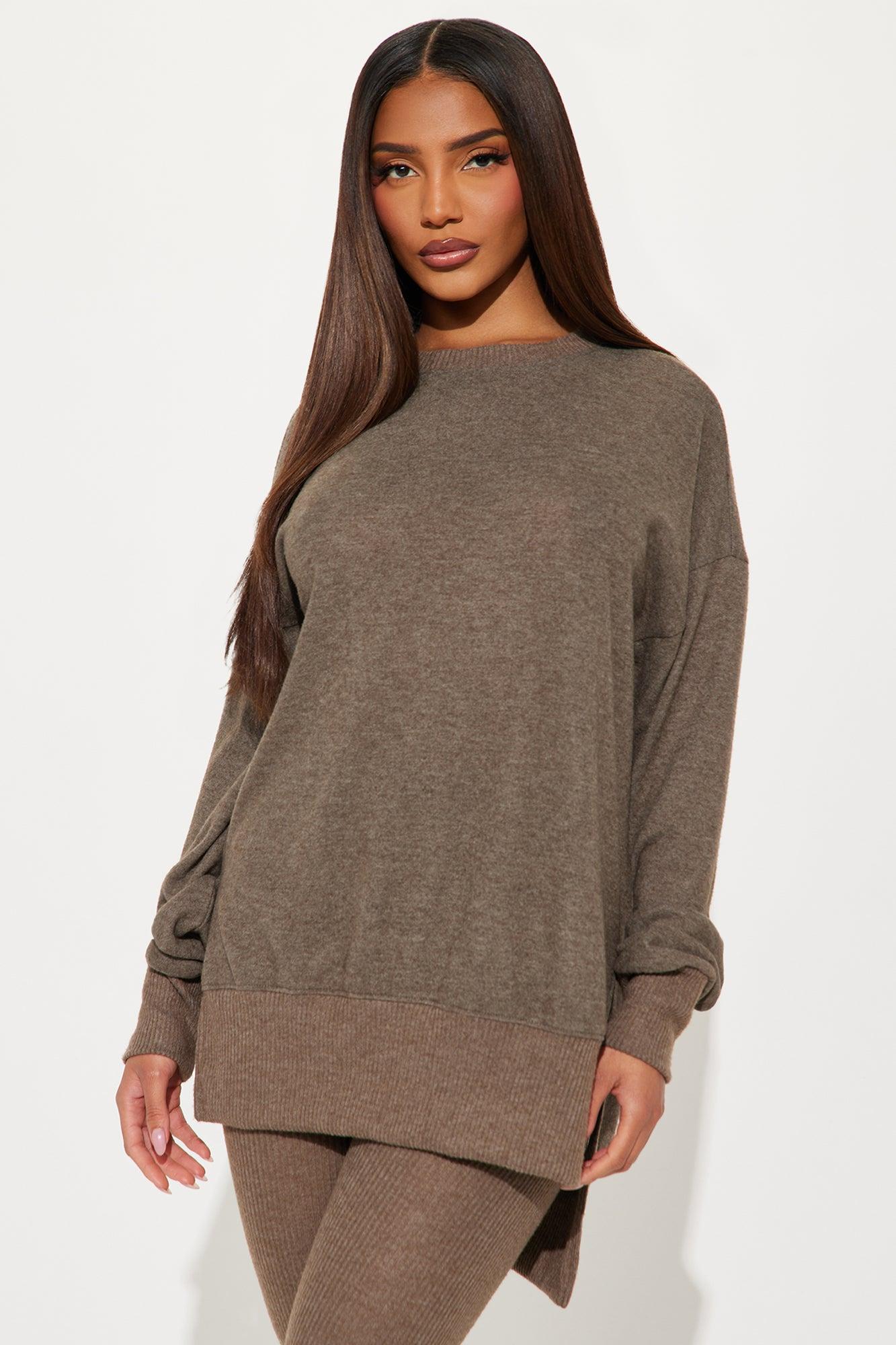 The Perfect Cozy Legging Set - Brown Product Image