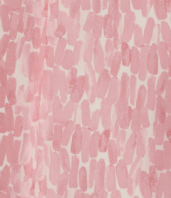 Kasper Crew Neck 3/4 Ruffle Sleeve Blouse Product Image