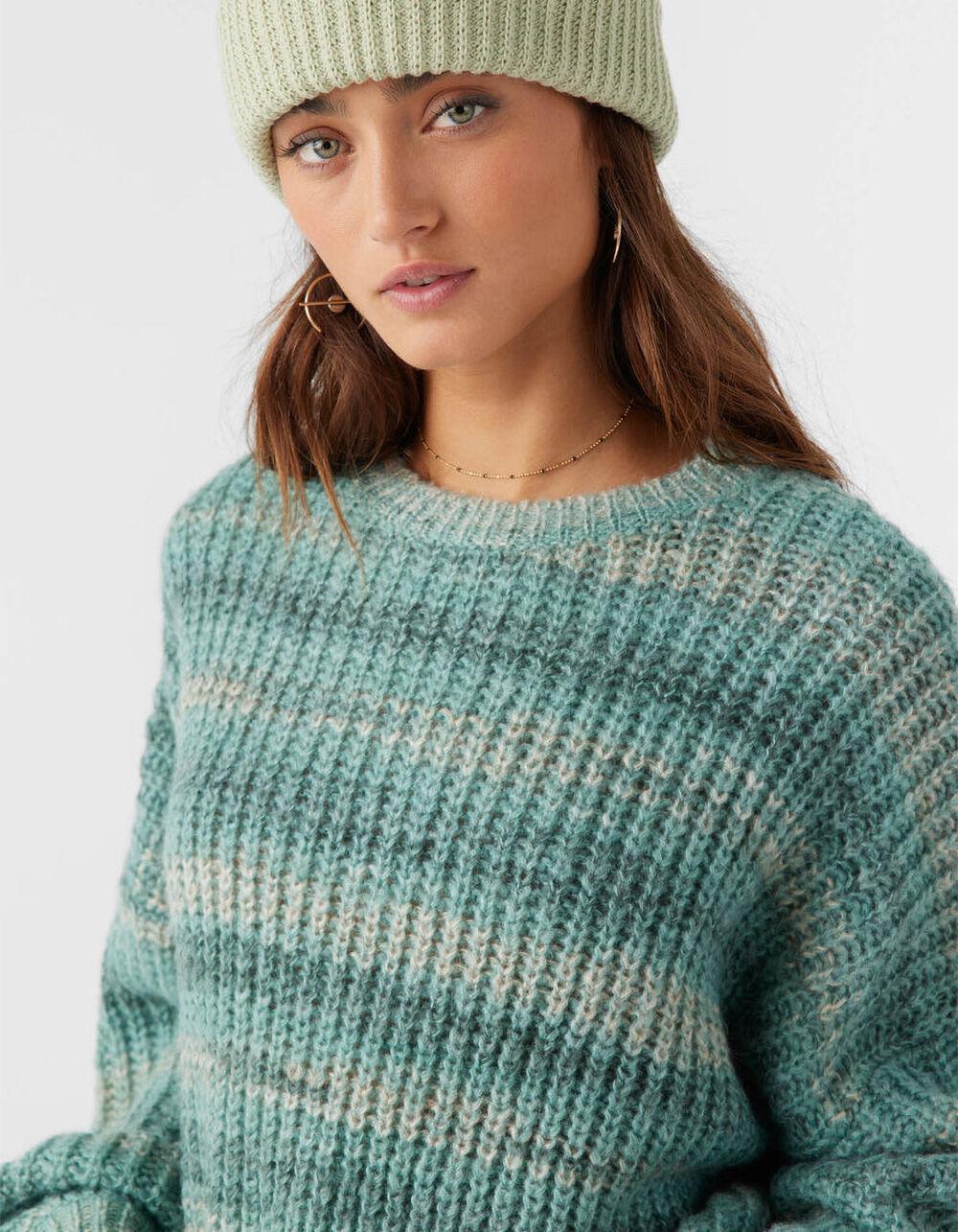 O'NEILL Bayou Ombre Womens Striped Slouchy Sweater - BLUE COMBO Product Image
