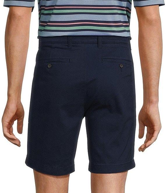 Roundtree & Yorke The Cloud Collection 8#double; Flat-Front Tech Pocket Washed Chino Shorts Product Image