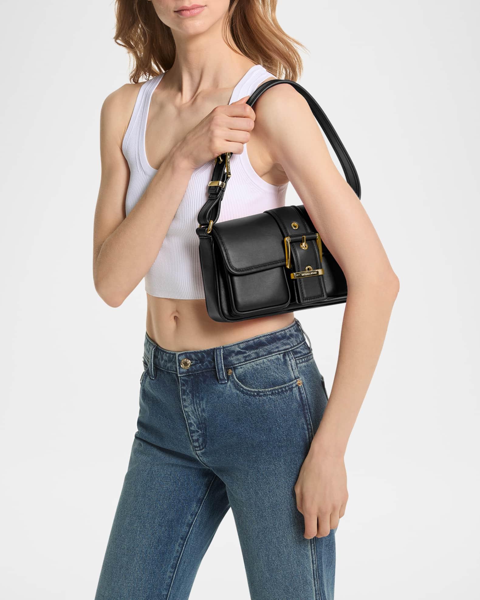 Colby Buckle Leather Shoulder Bag Product Image