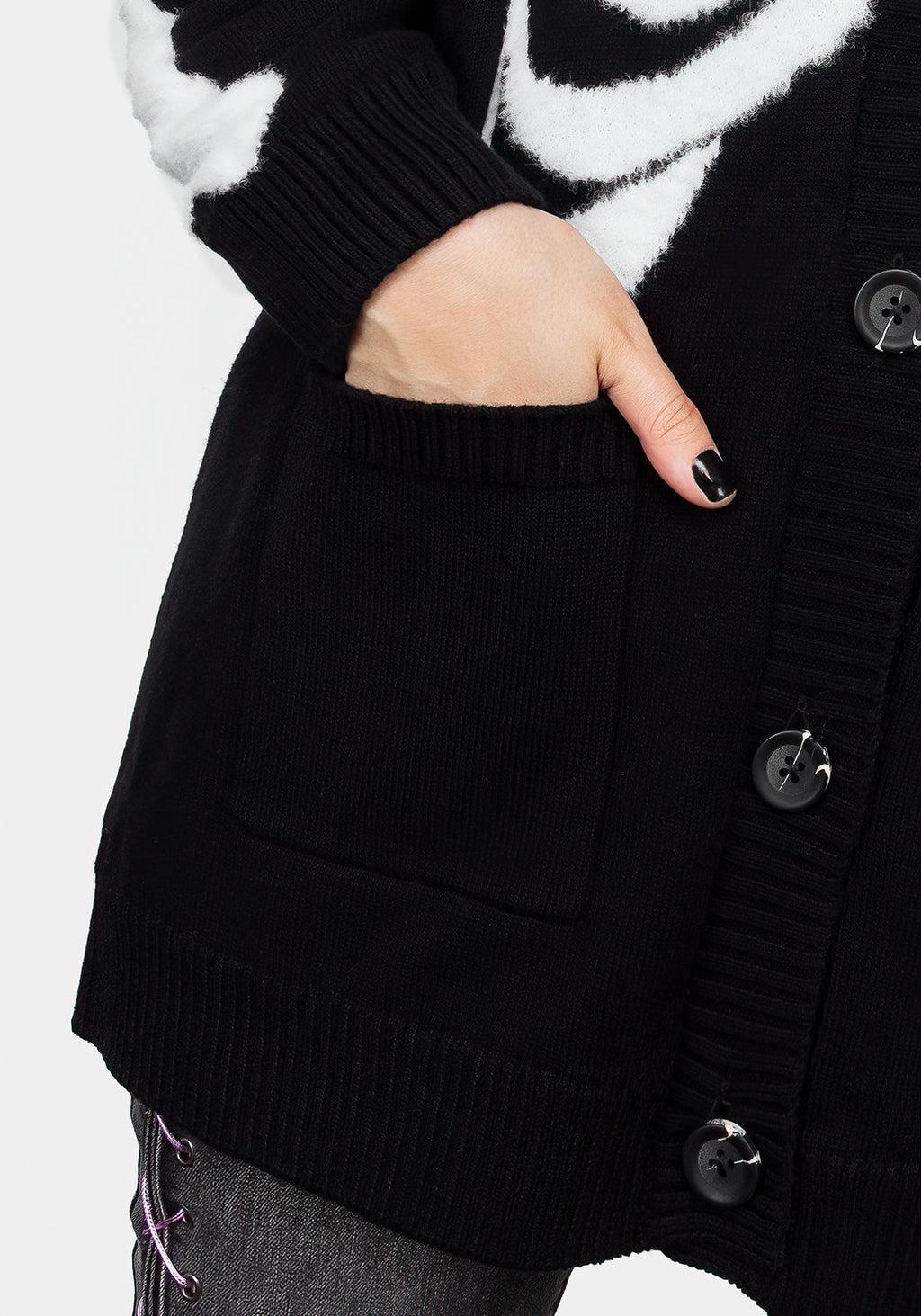 Skeletus Oversized Cardigan Product Image