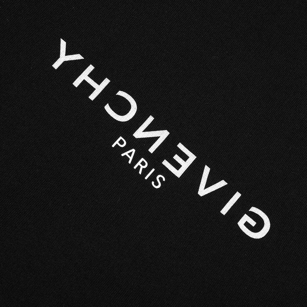 Classic Fit Hoodie w/ Reverse Print - Black Male Product Image