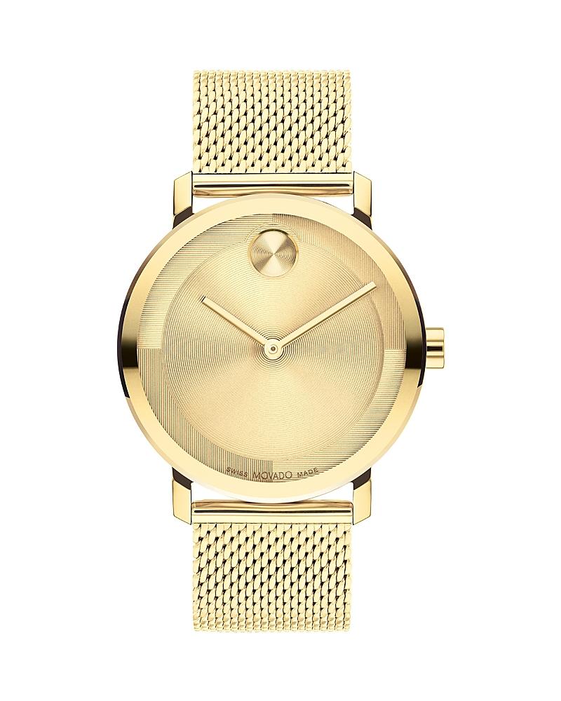 Movado Bold Mens Evolution 2.0 Quartz Analog Gold Mesh Bracelet Watch Product Image
