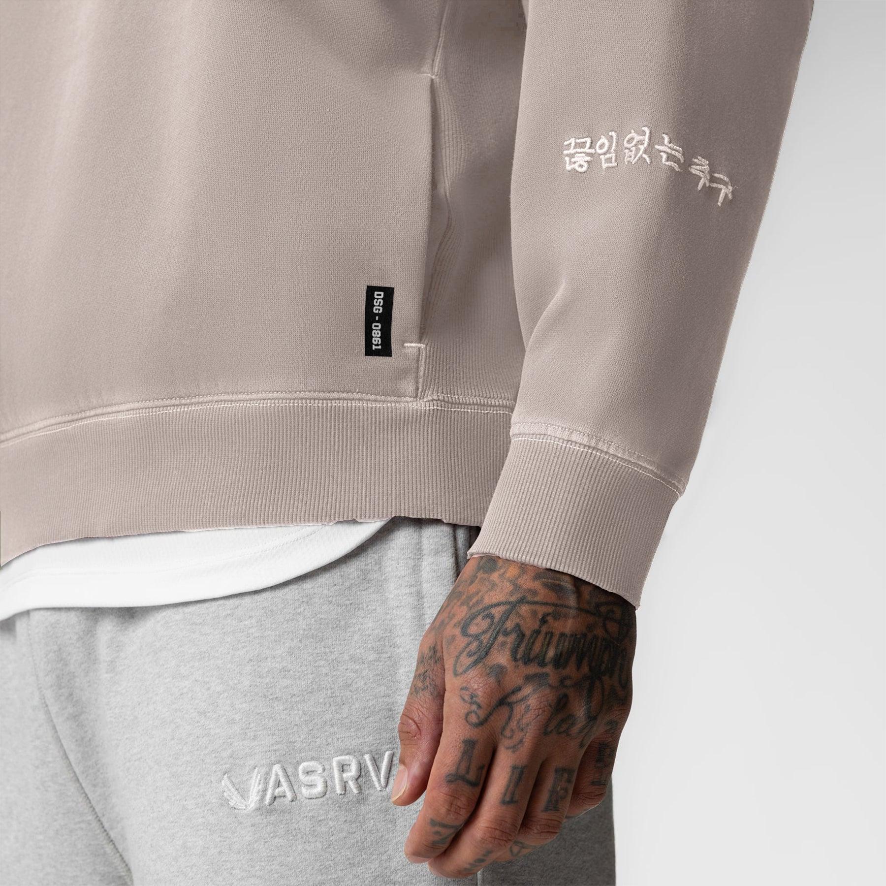 0861. Tech Essential™ Distressed Crewneck - Faded Chai Product Image