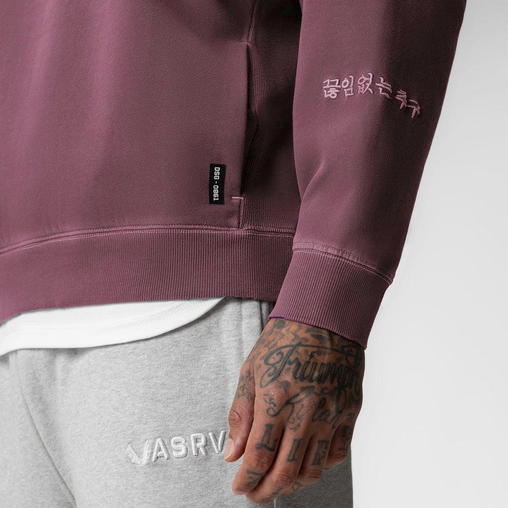 0861. Tech Essential™ Distressed Crewneck - Faded Crimson Product Image