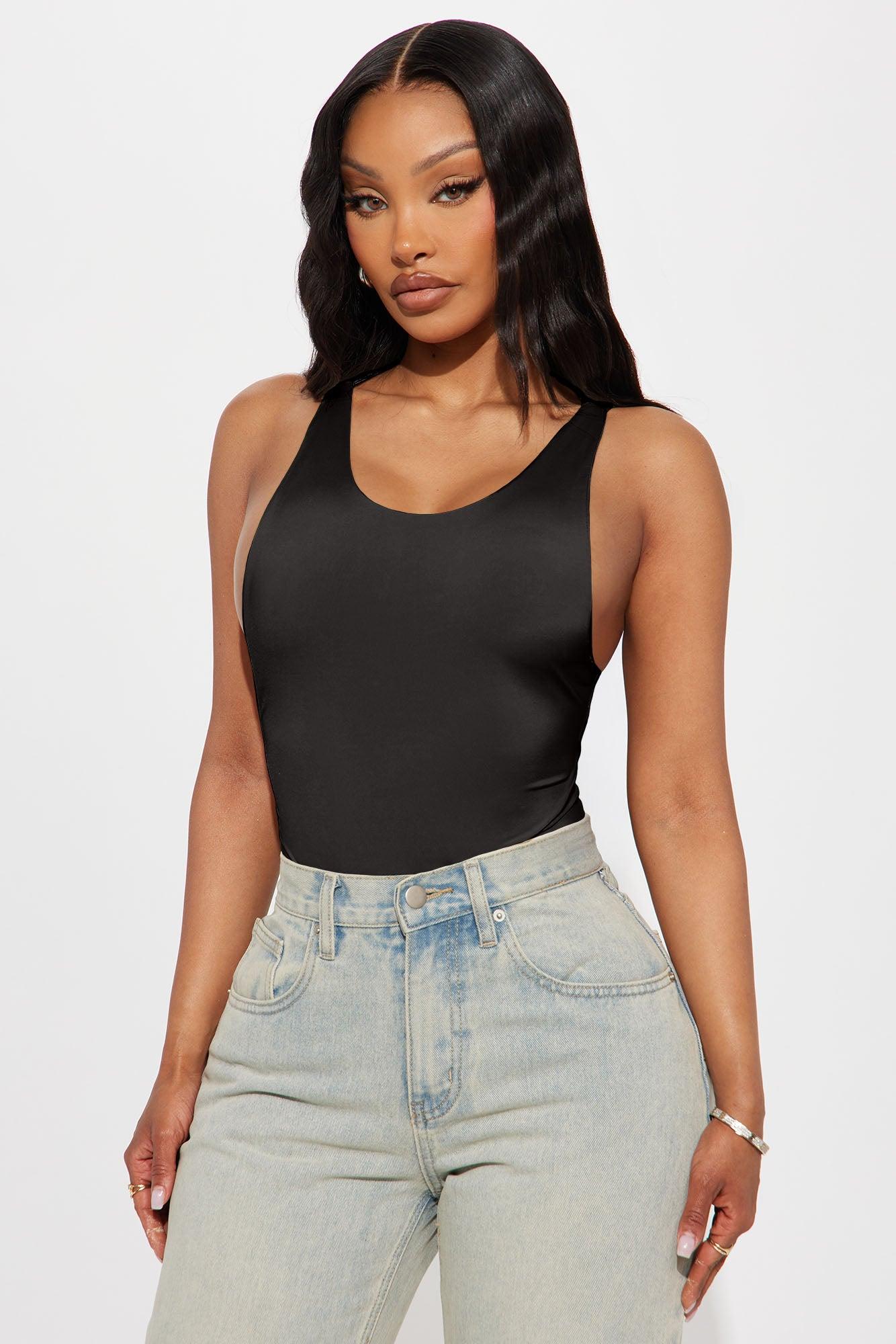 Martina Double Lined Bodysuit - Black Product Image