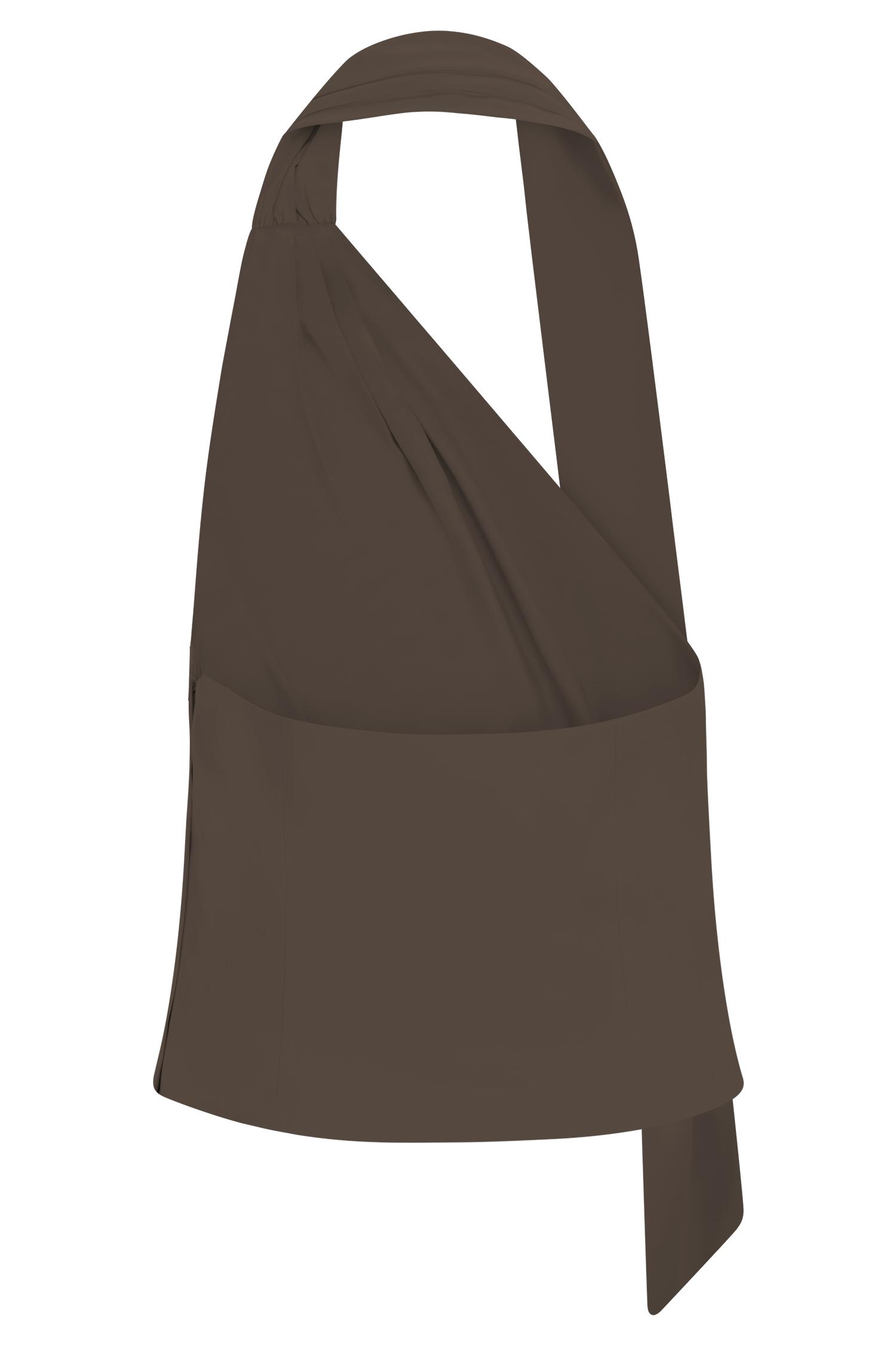 Effy Suiting Mini Skirt - Cacao Brown Product Image