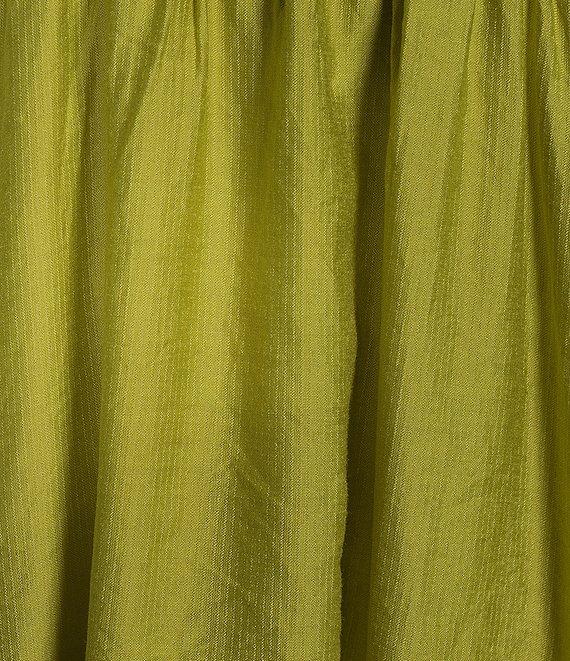 Blu Pepper Square Neck Short Puff Sleeve A-Line Dress Product Image