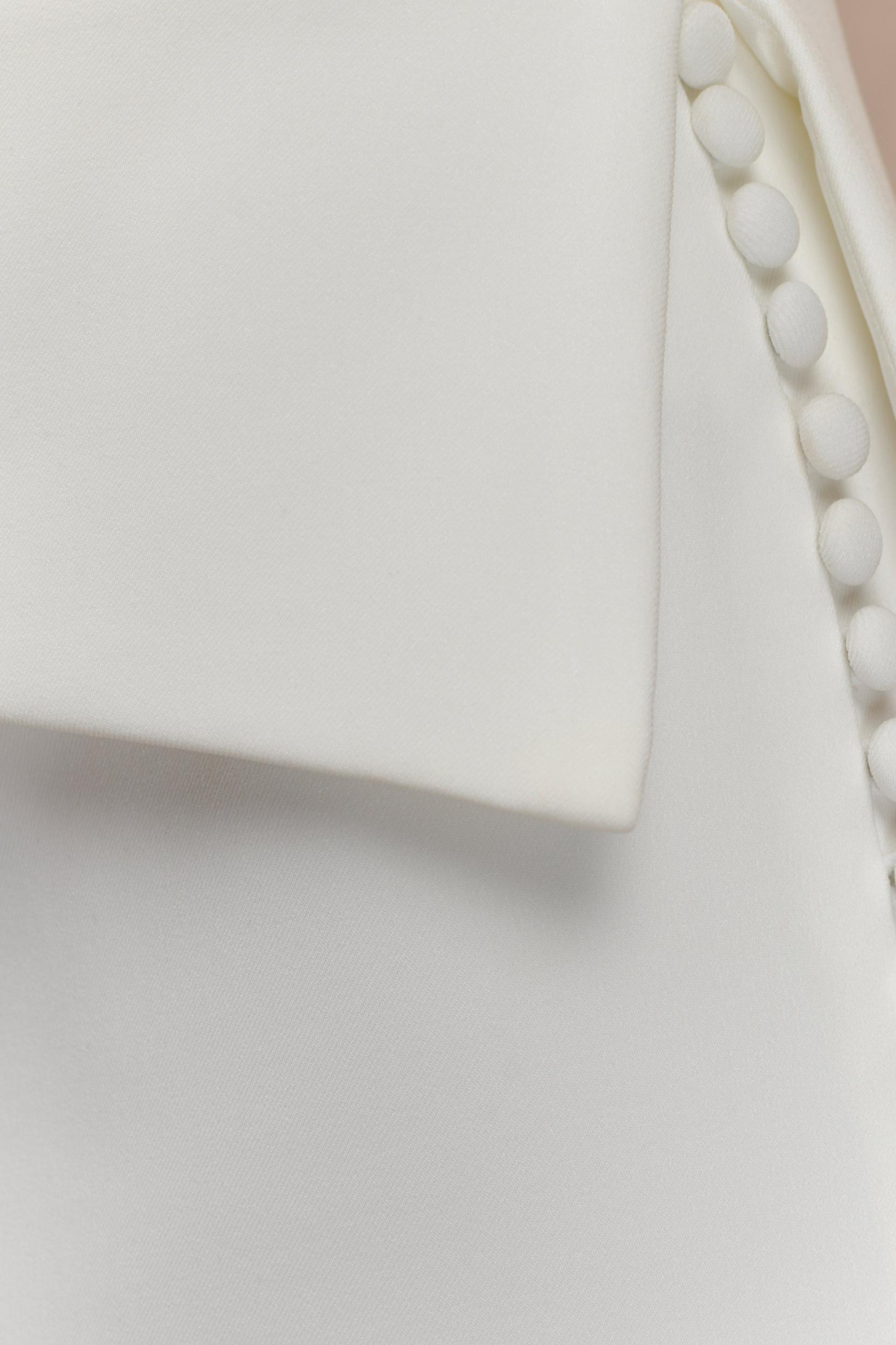 Astrid Suiting Midi Skirt - White Product Image