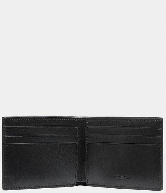 COACH Signature Coated Canvas/Leather Slim Billfold Wallet Product Image
