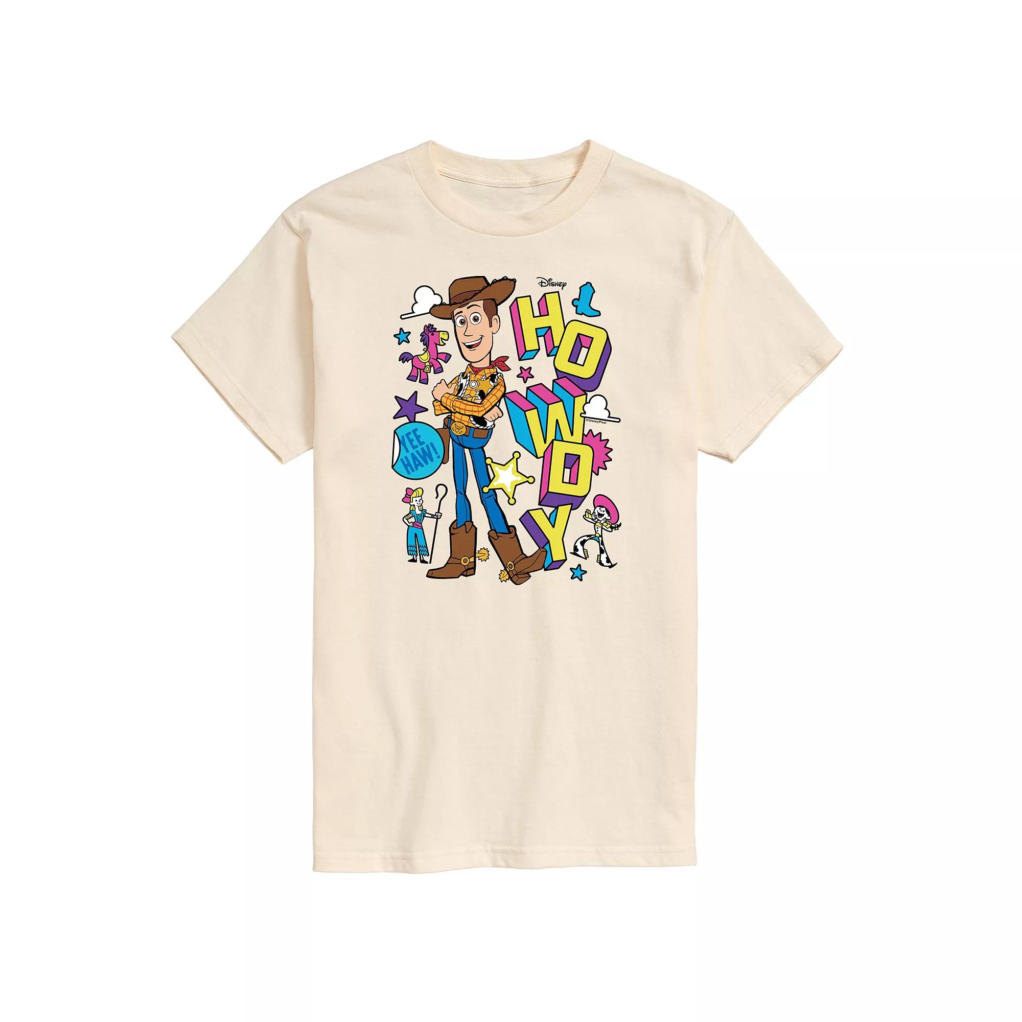 Disney / Pixar's Toy Story 4 Men's Woody Howdy Graphic Tee,  Product Image