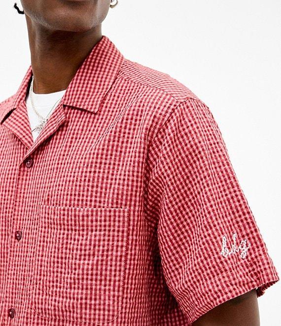 BDG Urban Outfitters Checked Short Sleeve Seersucker Shirt Product Image