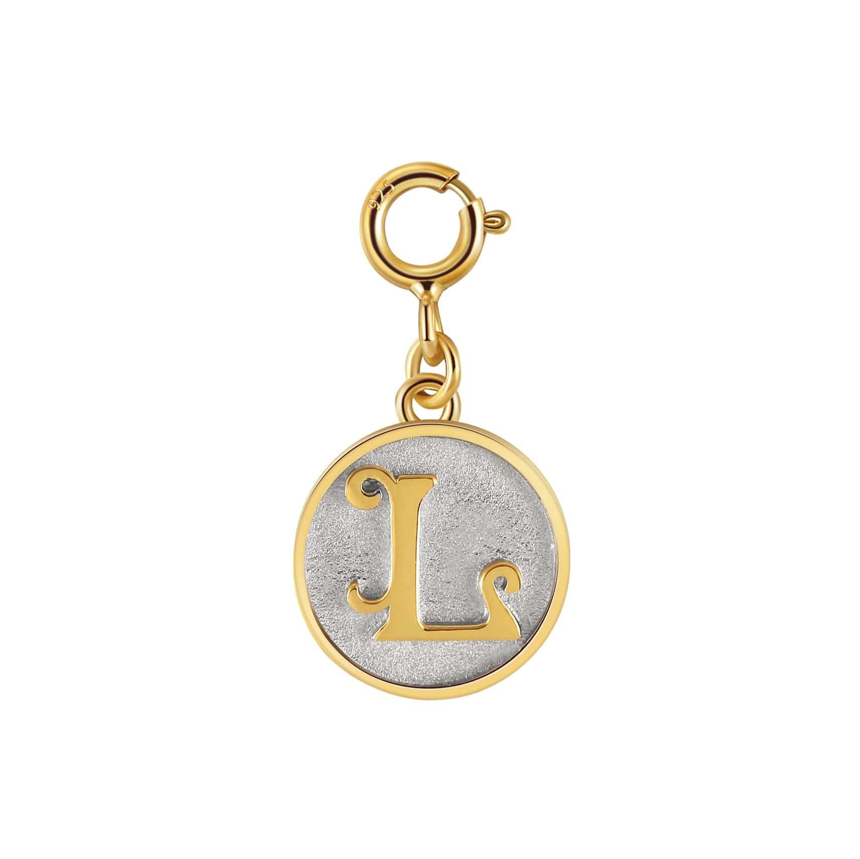 Saints Dainty Fancy Initial Clip on Pendant A-Z Product Image